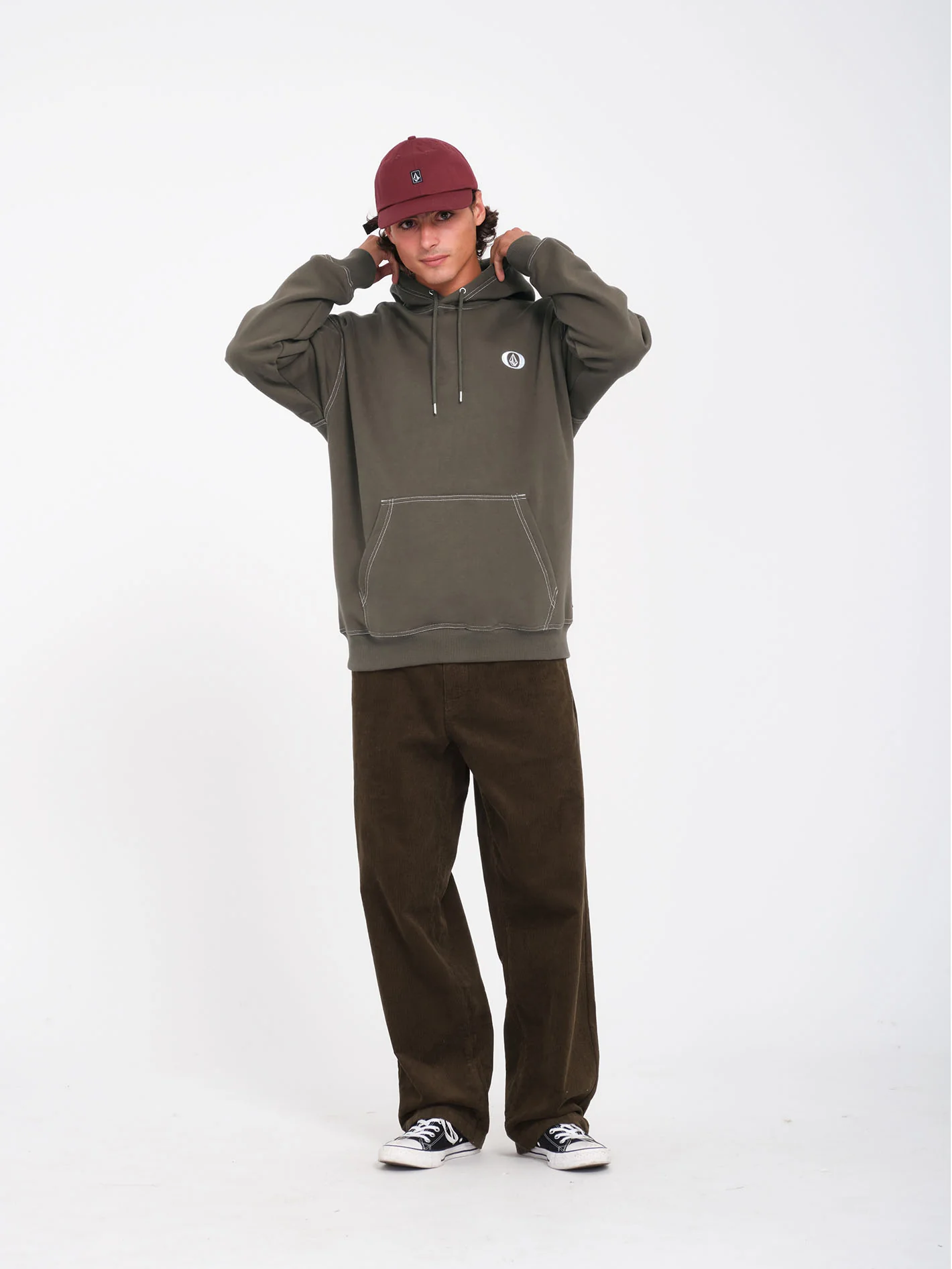 Freazy Loose Trousers - Dark Brown - Image 2