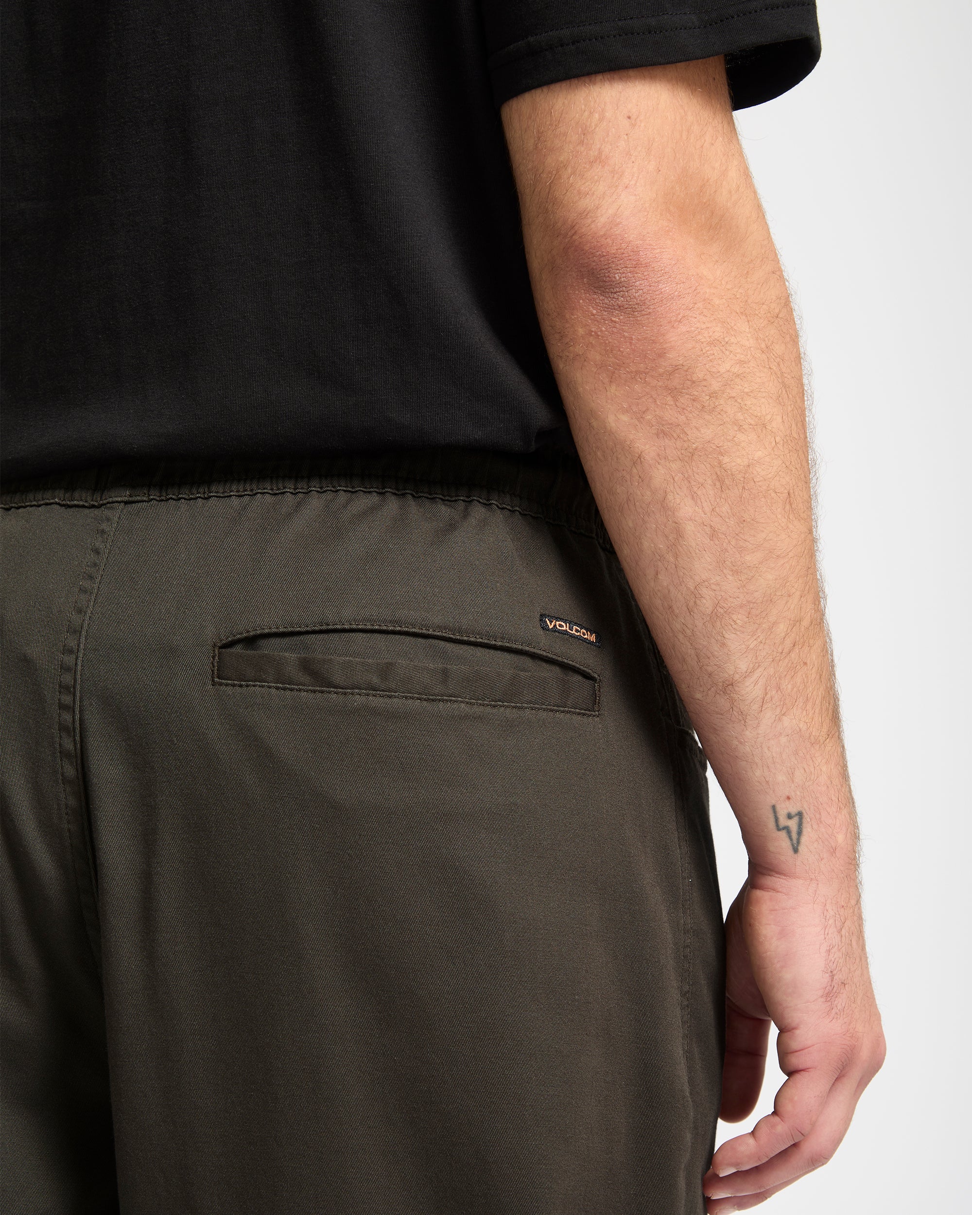 Freazy Loose Elasticated Waist Trousers - Rinsed Black - Image 3