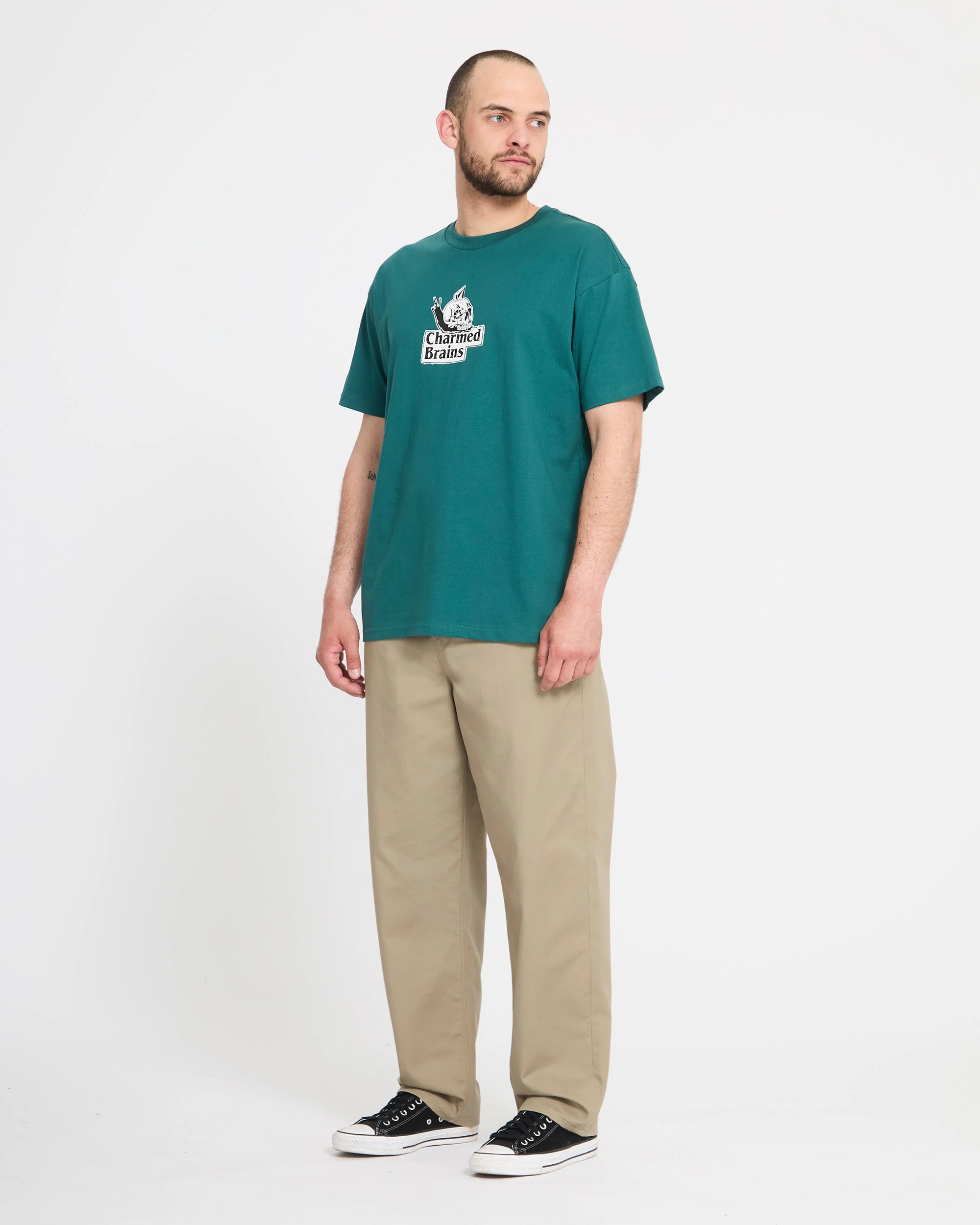 Freazy Loose Elasticated Waist Trousers - Khaki - Image 5