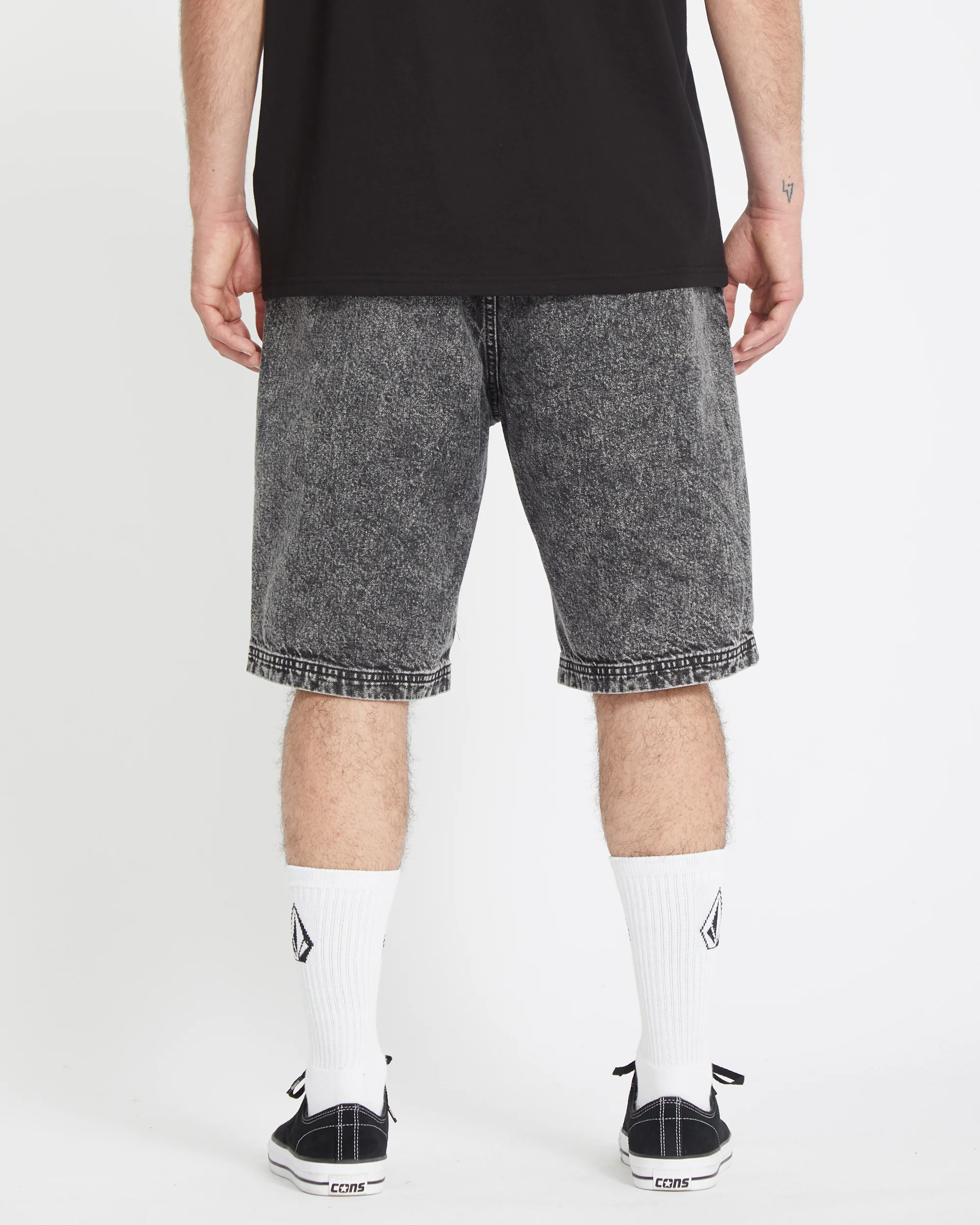 Freazy Loose Elasticated Waist 22" Short - LIGHT ACID BLACK - Image 2