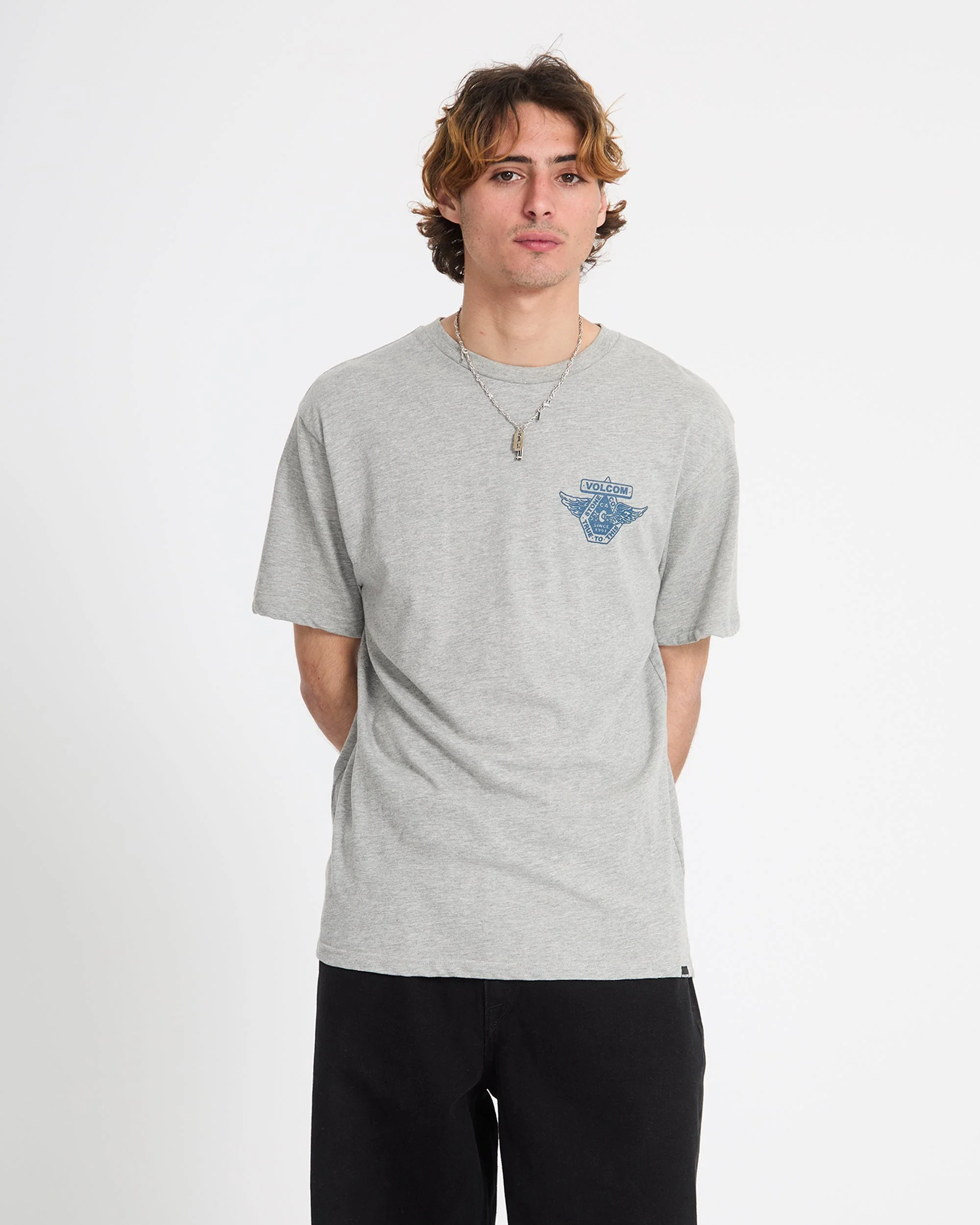 Free Wheel T-Shirt - Heather Grey - Image 6