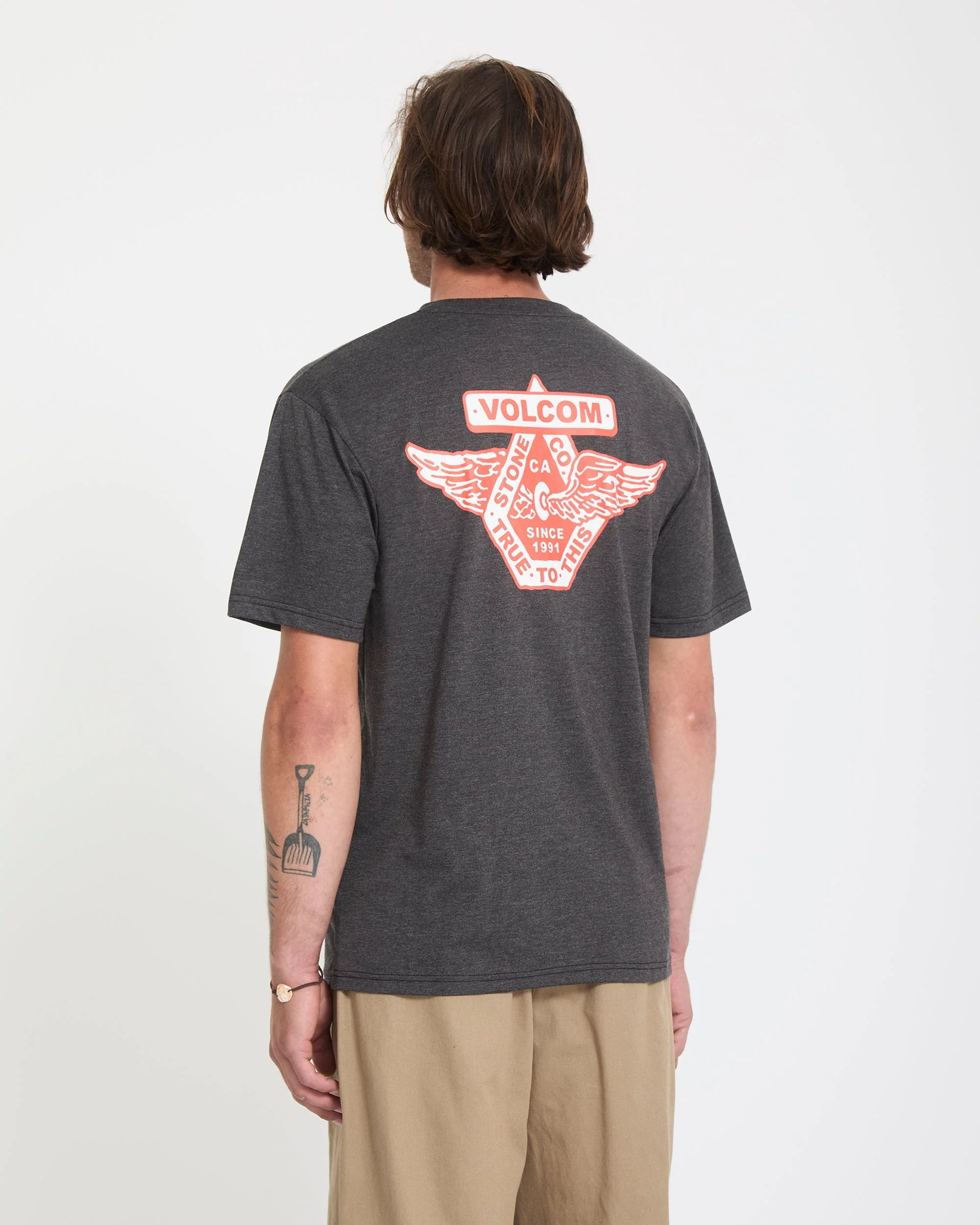 Free Wheel T-Shirt - Heather Black - Image 2