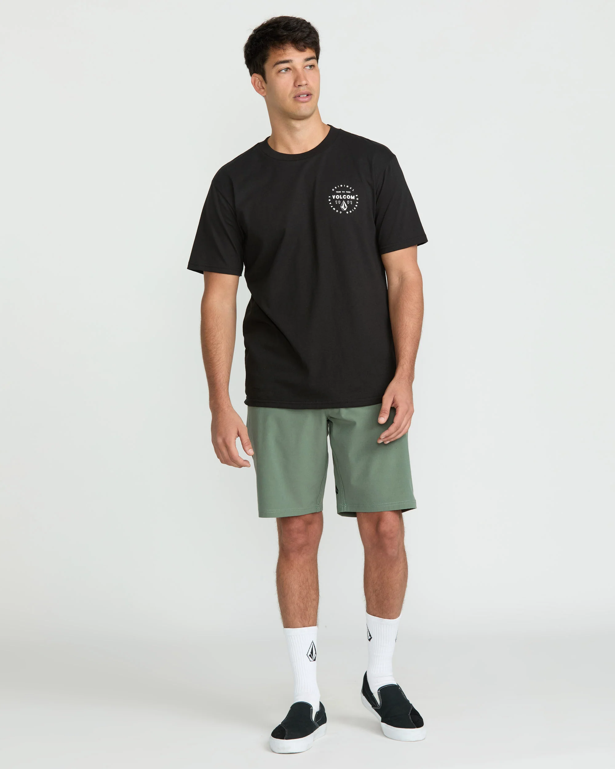Frickin Cross Shred Static 20" Hybrid Short - Light Olive - Image 4