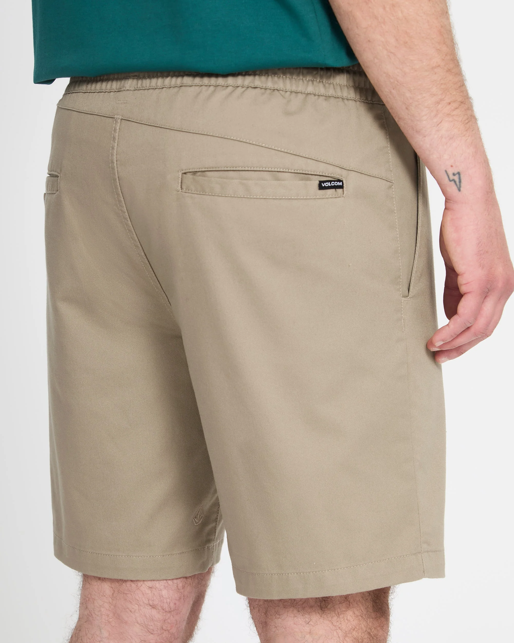 Frickin II 19" Elasticated Waist Short - Khaki - Image 4
