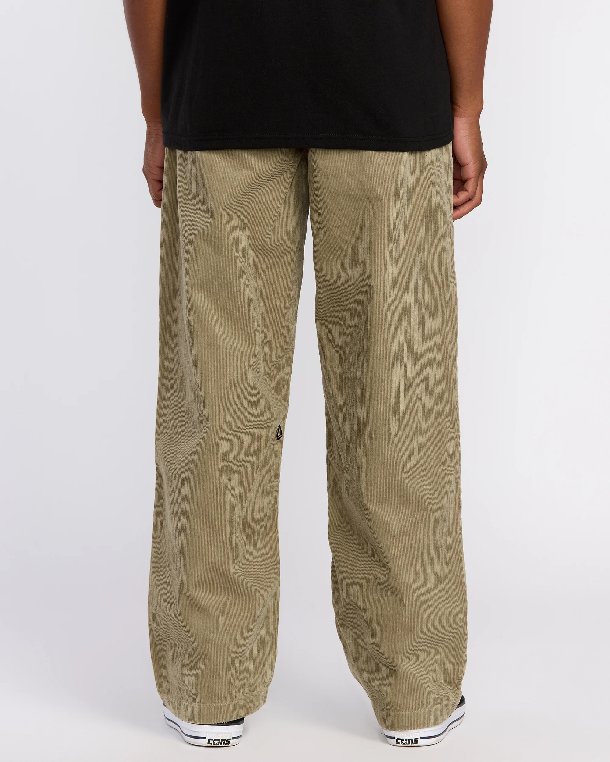 Frickin Loose Tapered Corduroy Trousers - Khaki - Image 2