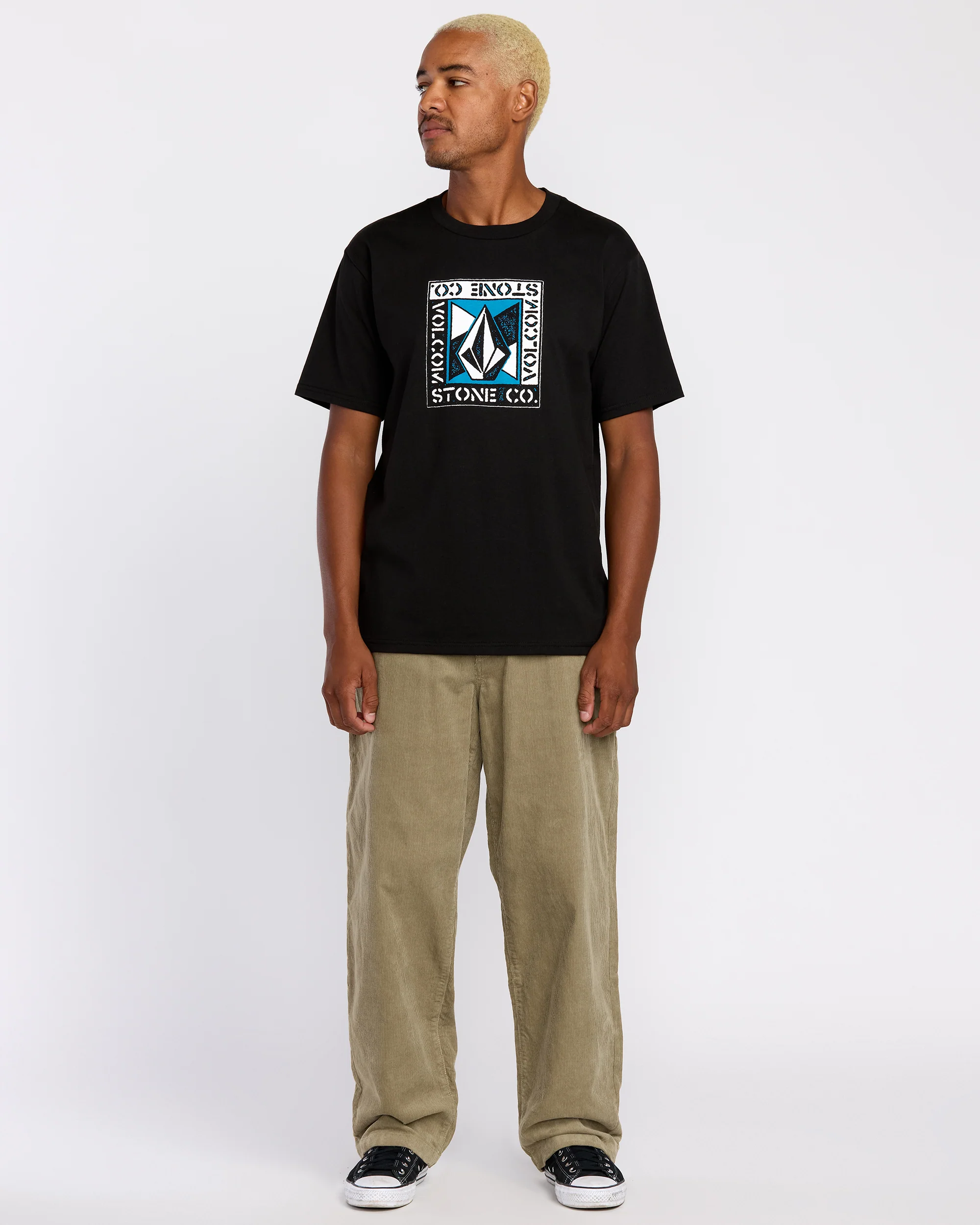 Frickin Loose Tapered Corduroy Trousers - Khaki - Image 4