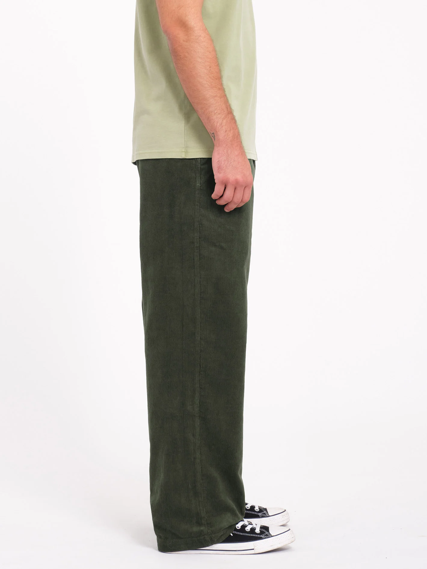 Frickin Loose Tapered Corduroy Trousers - Squadron Green - Image 3