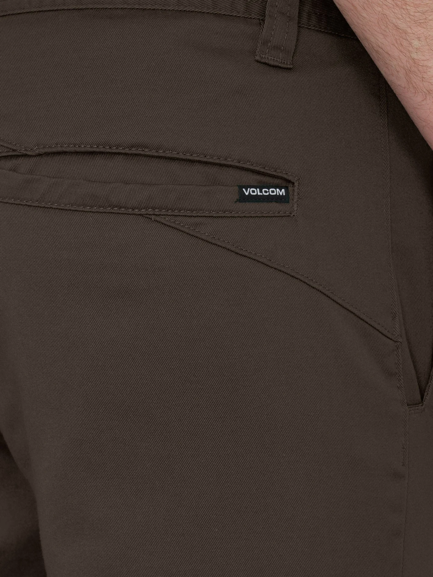 Frickin Modern Stretch Chino Trousers - DARK BROWN - Image 3