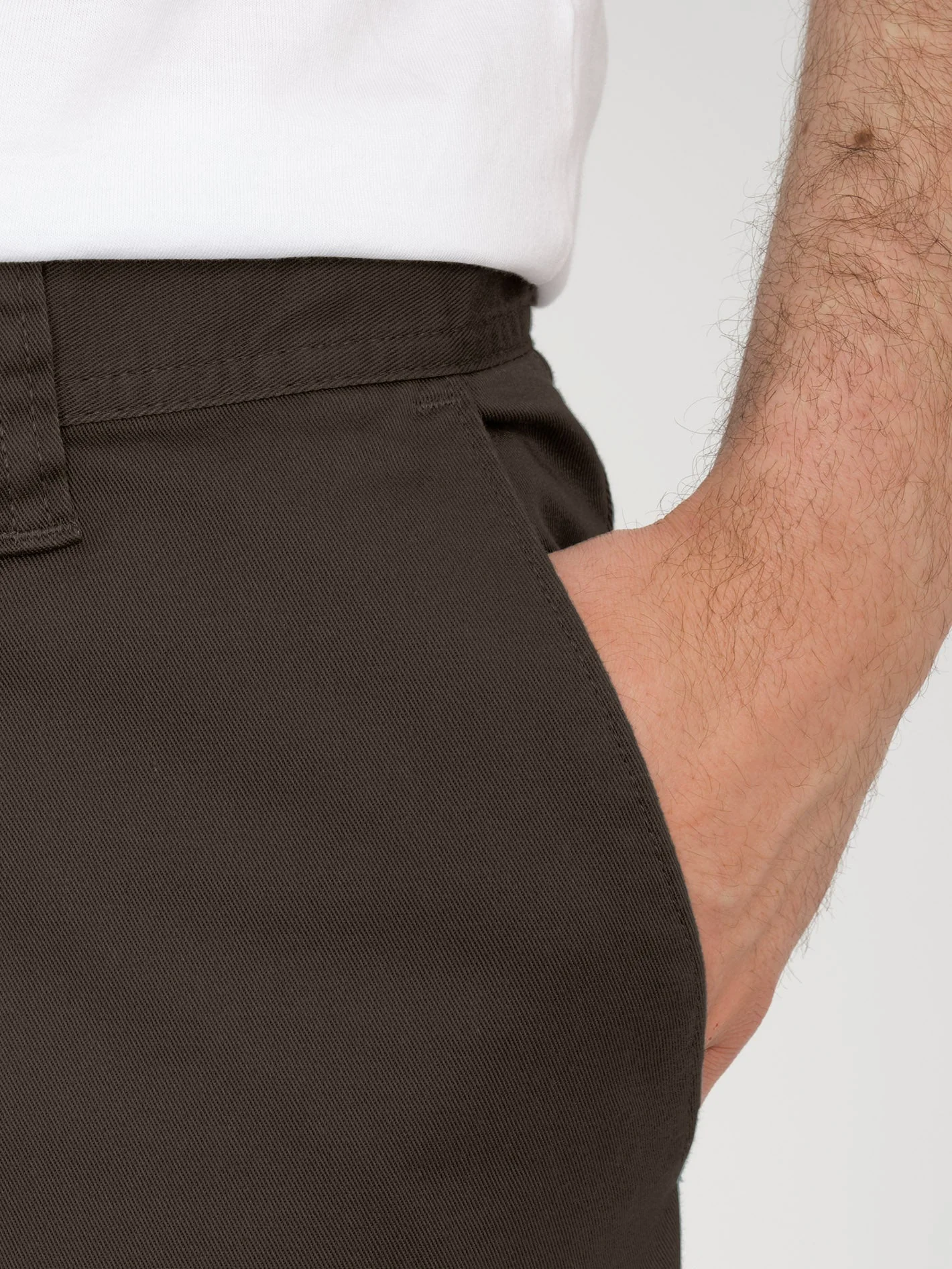 Frickin Modern Stretch Chino Trousers - DARK BROWN - Image 4