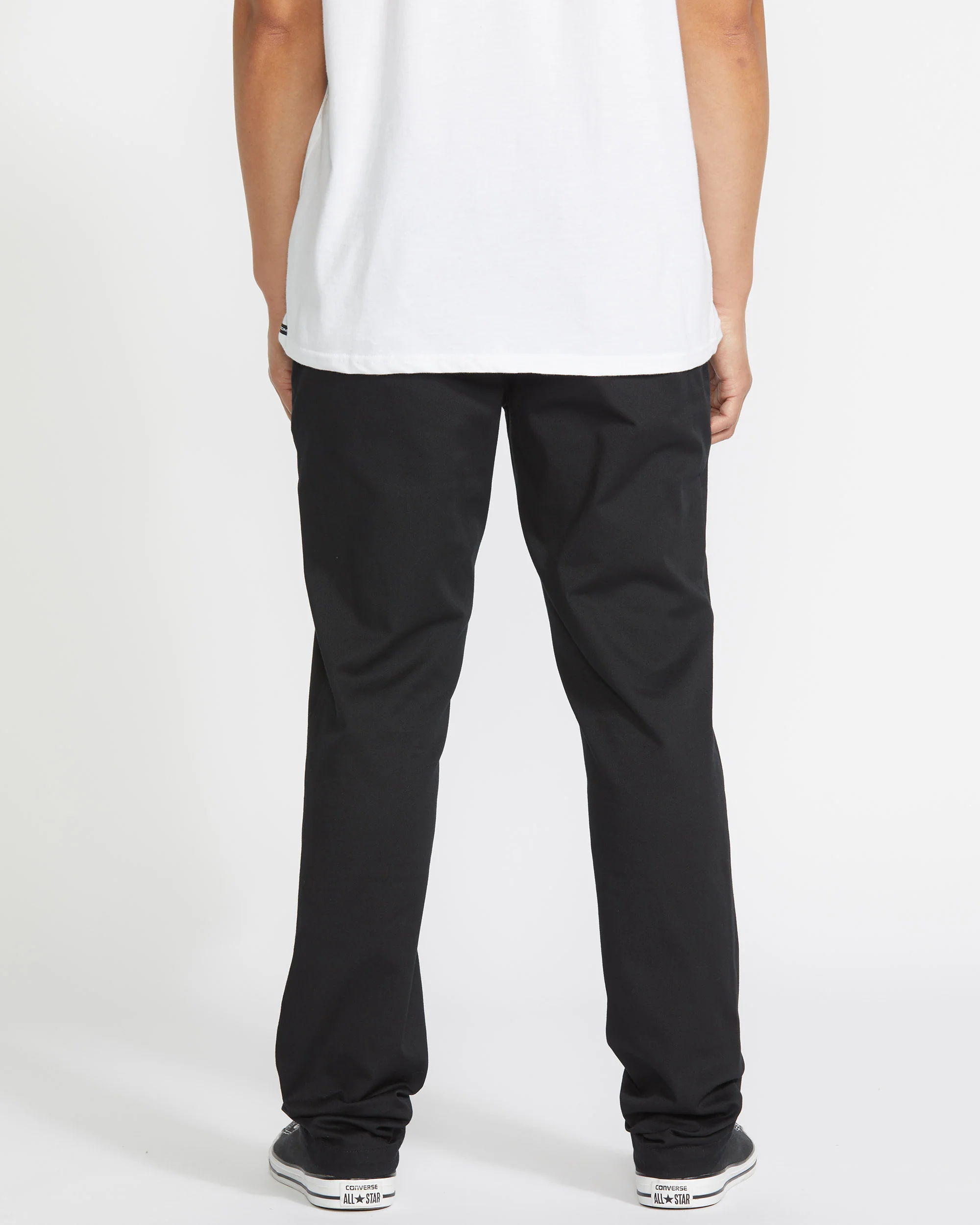 Frickin Slim Stretch Chino Trousers - BLACK - Image 2