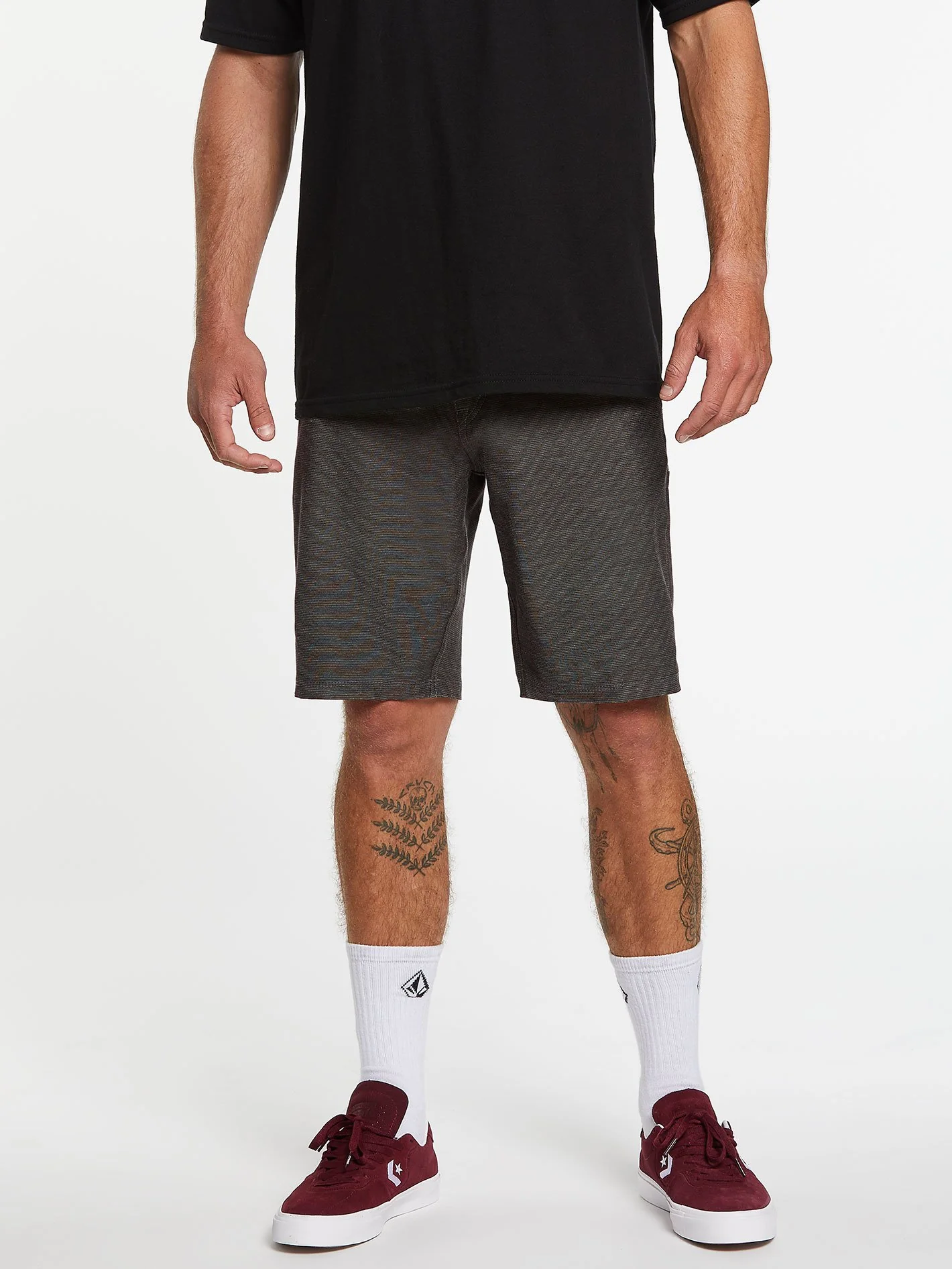 Frickin Surf'N'Turf Slub 20" Hybrid Short - Black - Image 4