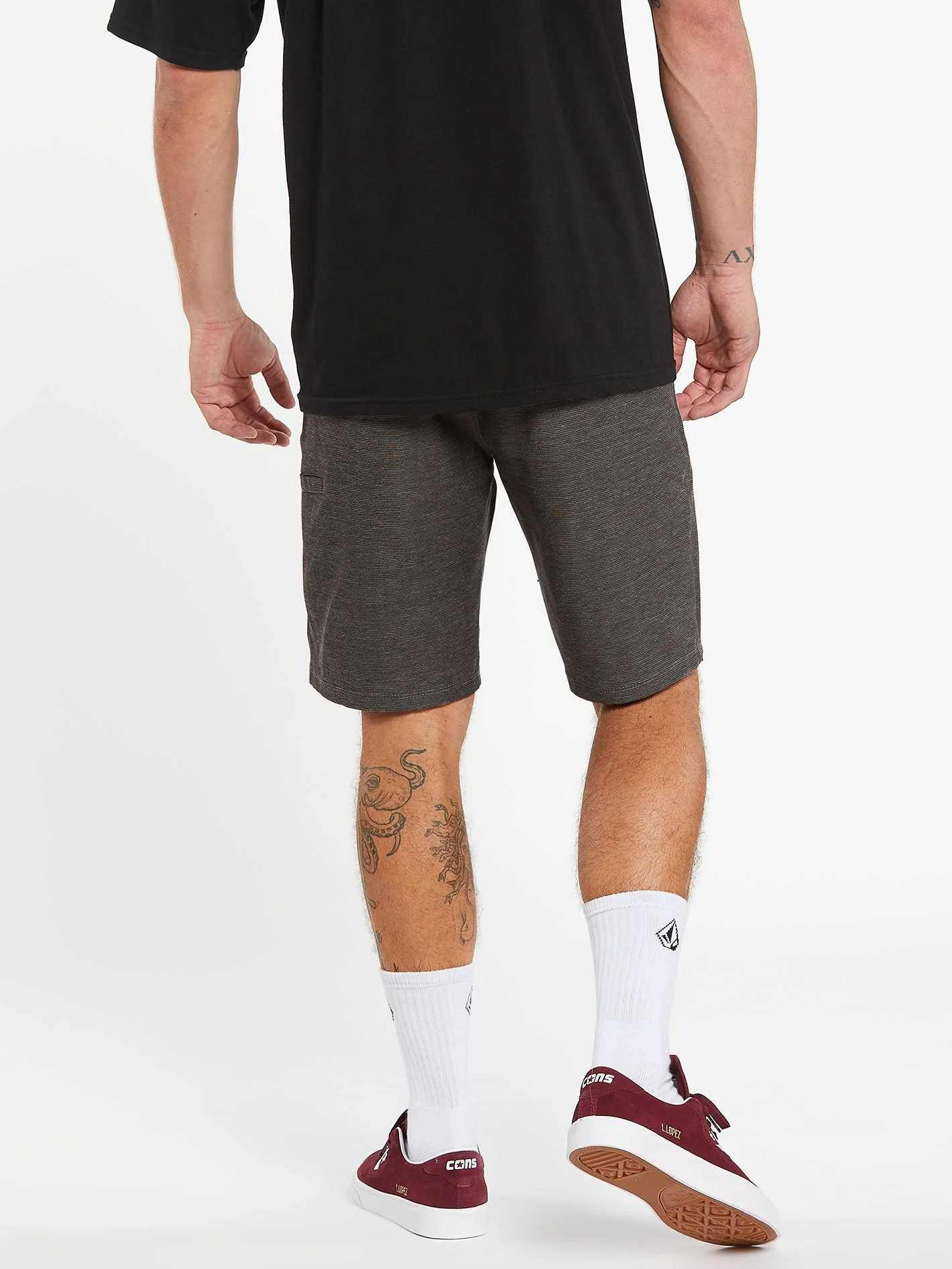 Frickin Surf'N'Turf Slub 20" Hybrid Short - Black - Image 5