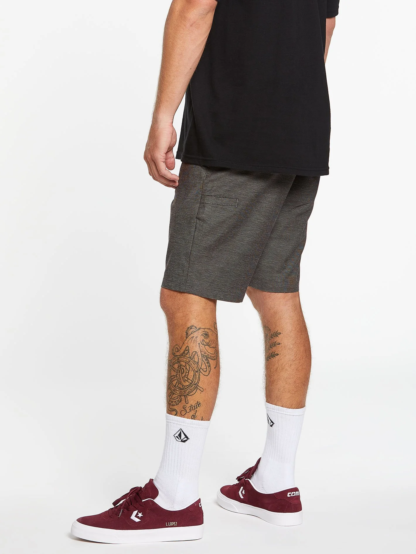 Frickin Surf'N'Turf Slub 20" Hybrid Short - Black - Image 6