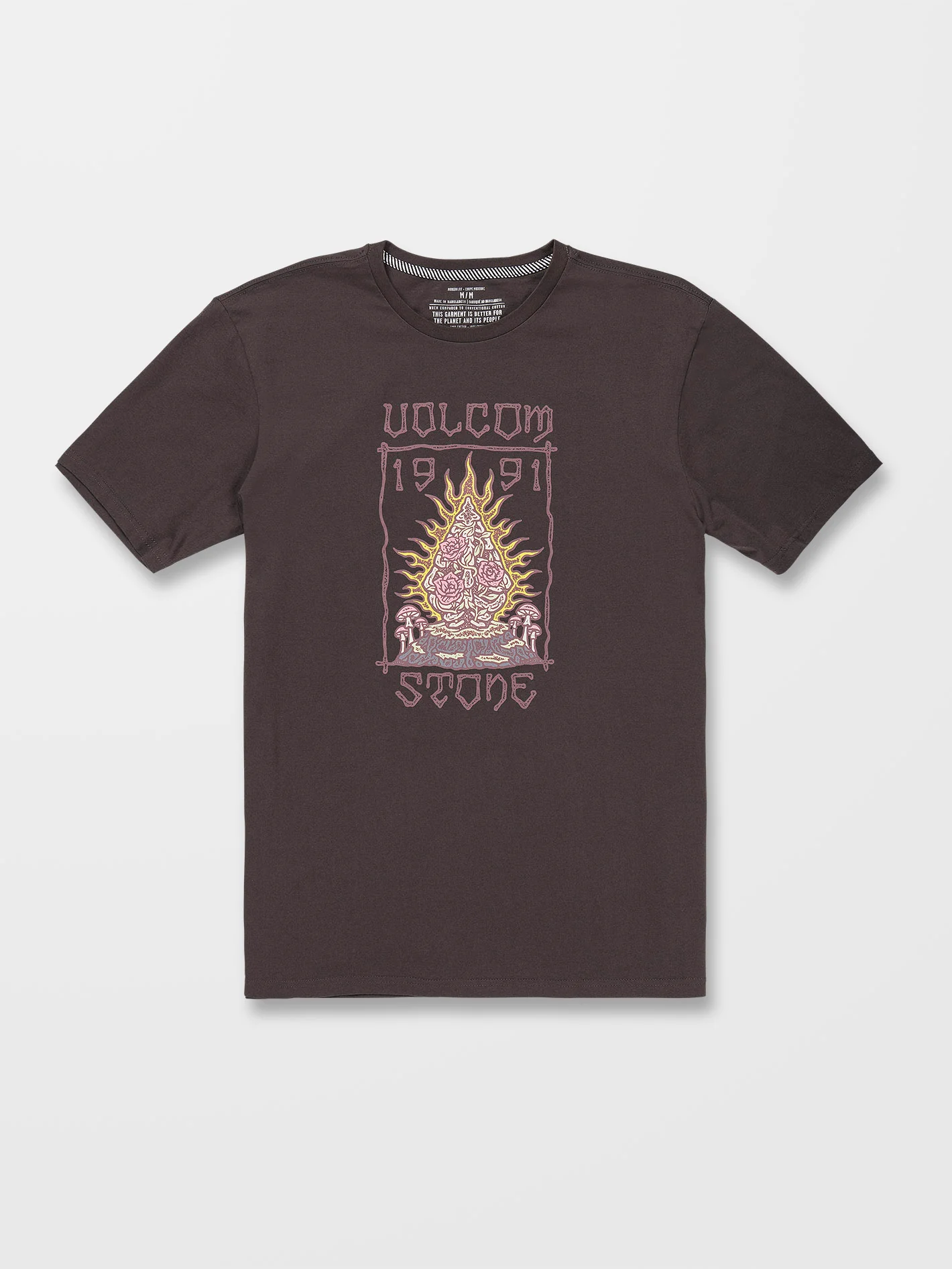 Caged Stone T-shirt - RINSED BLACK - Image 4
