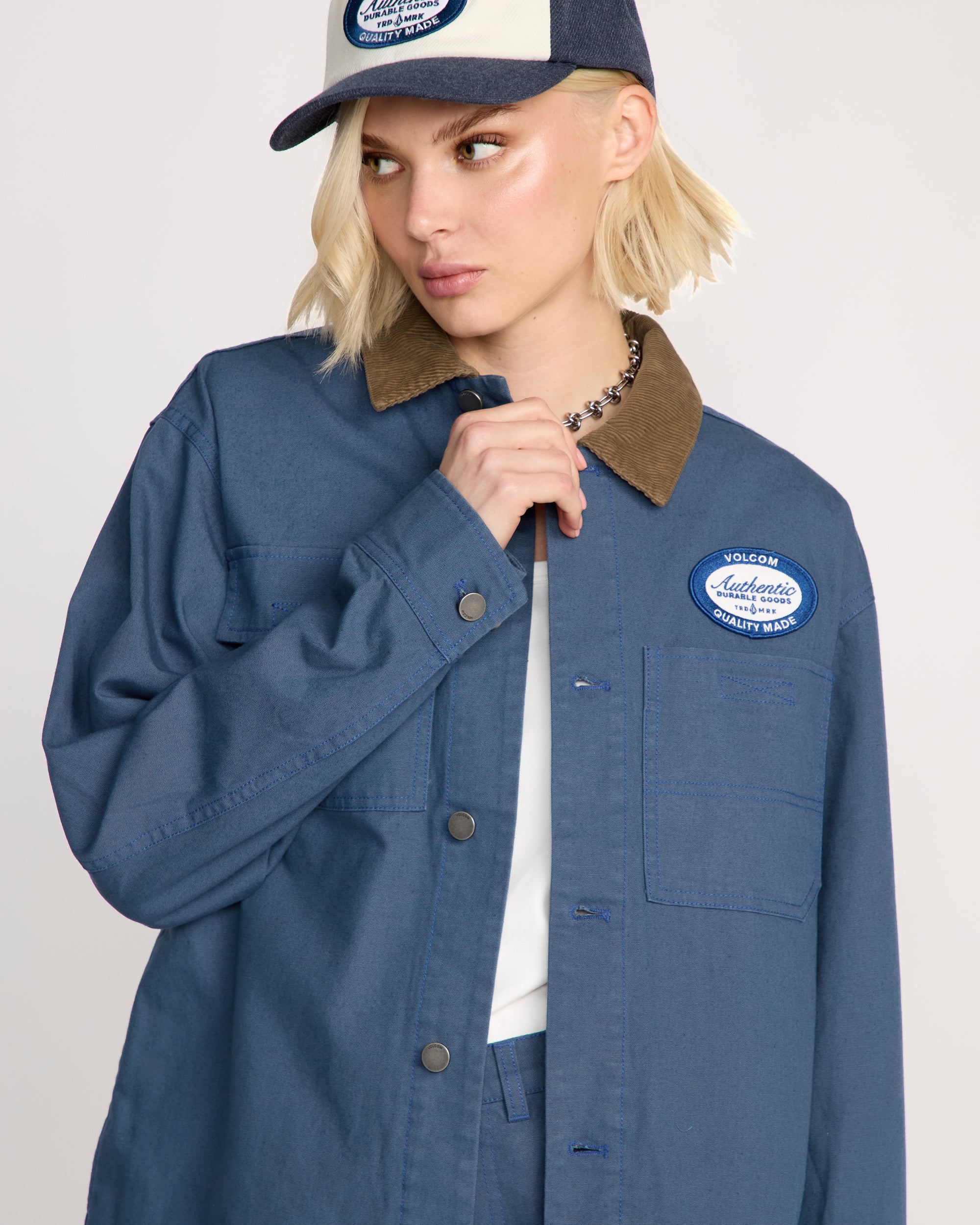 Full Cut Work Jacket - Harbor Blue - Image 3