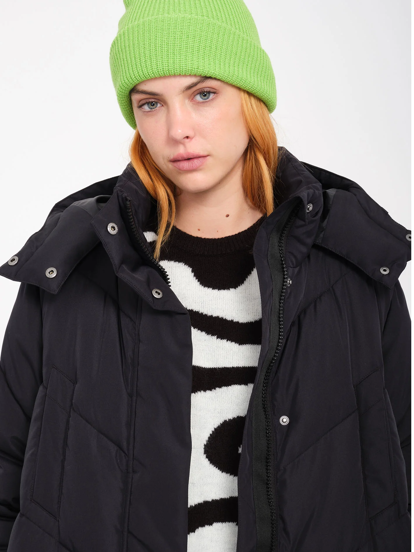 Full Stone Beanie - Electric Green - Image 5
