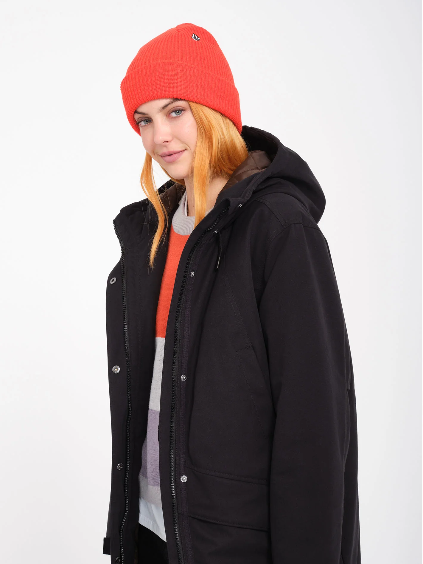 Full Stone Beanie - Bright Red - Image 8