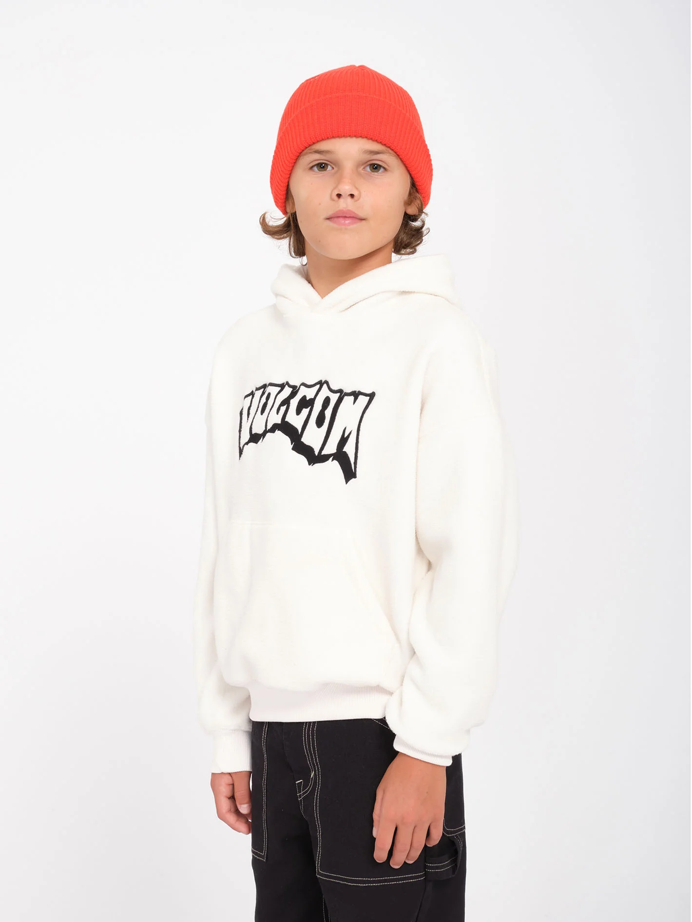 Full Stone Beanie - Bright Red - (KIDS) - Image 2