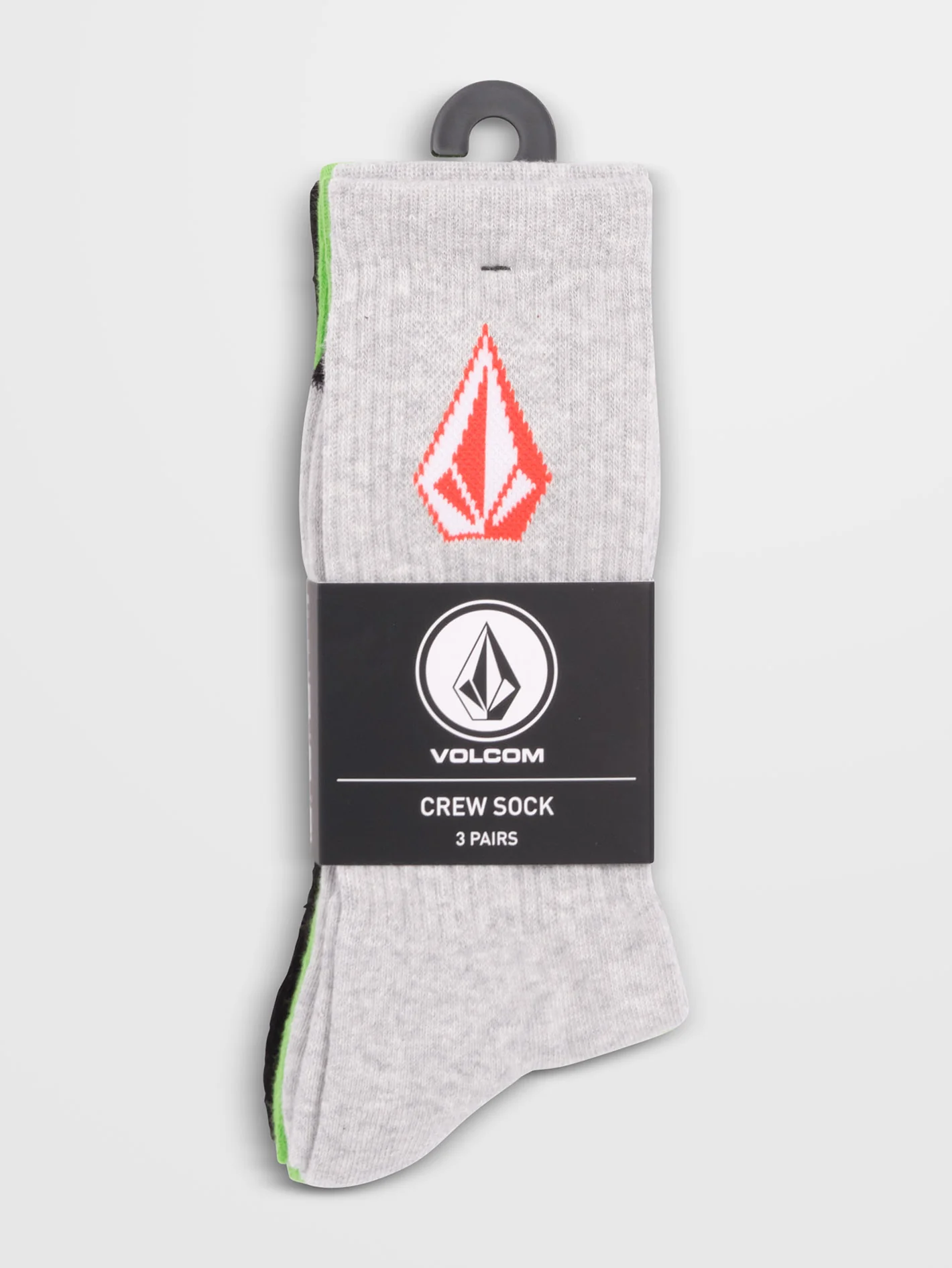Full Stone Socks (3 Pack) - Electric Green - Image 2