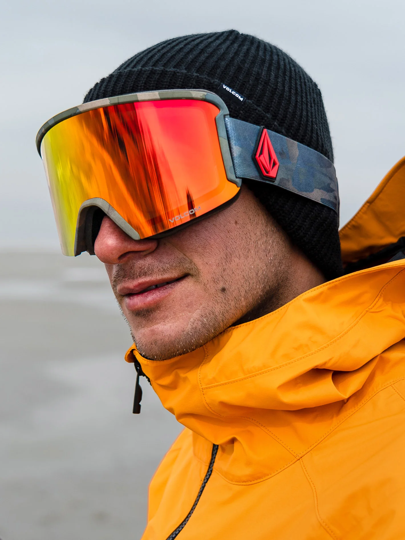 Garden Cloudwash Camo Goggle (+ Bonus Lens - Yellow) - RED CHROME