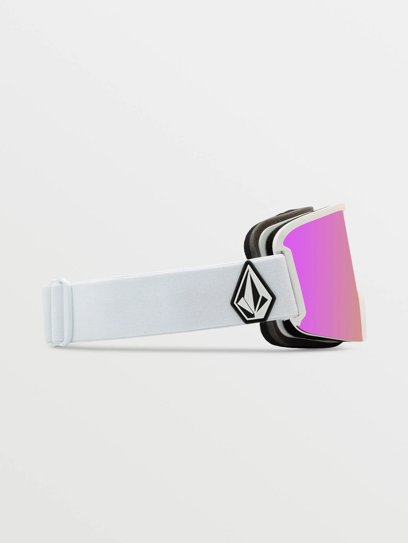 Garden Matte White Goggle (+ Bonus Lens - Yellow) - PINK CHROME - Image 3
