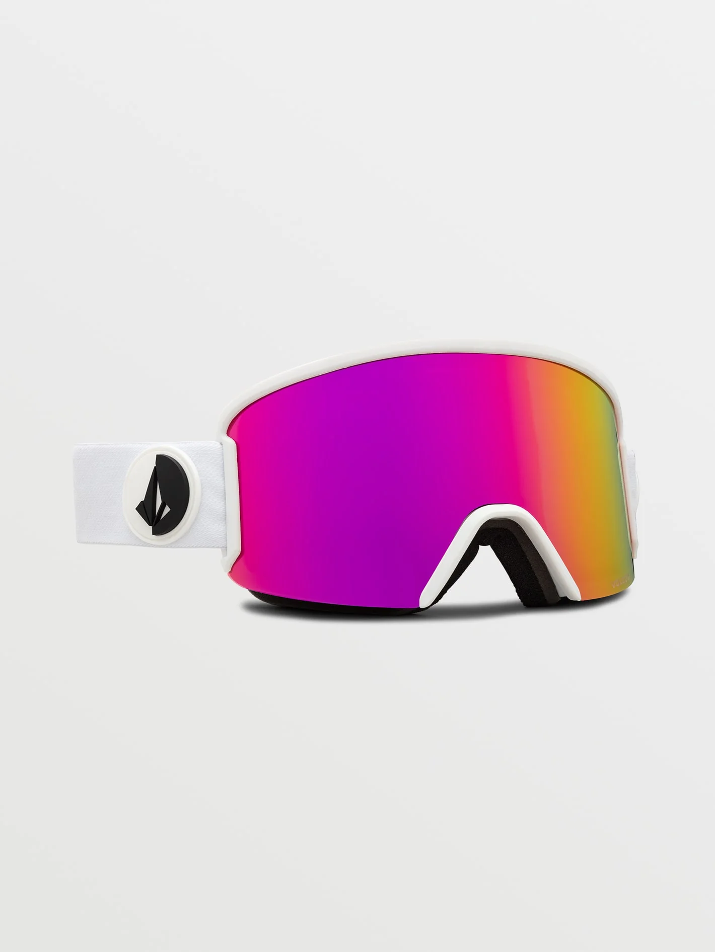 Garden Matte White Goggle - Pink Chrome - Image 3