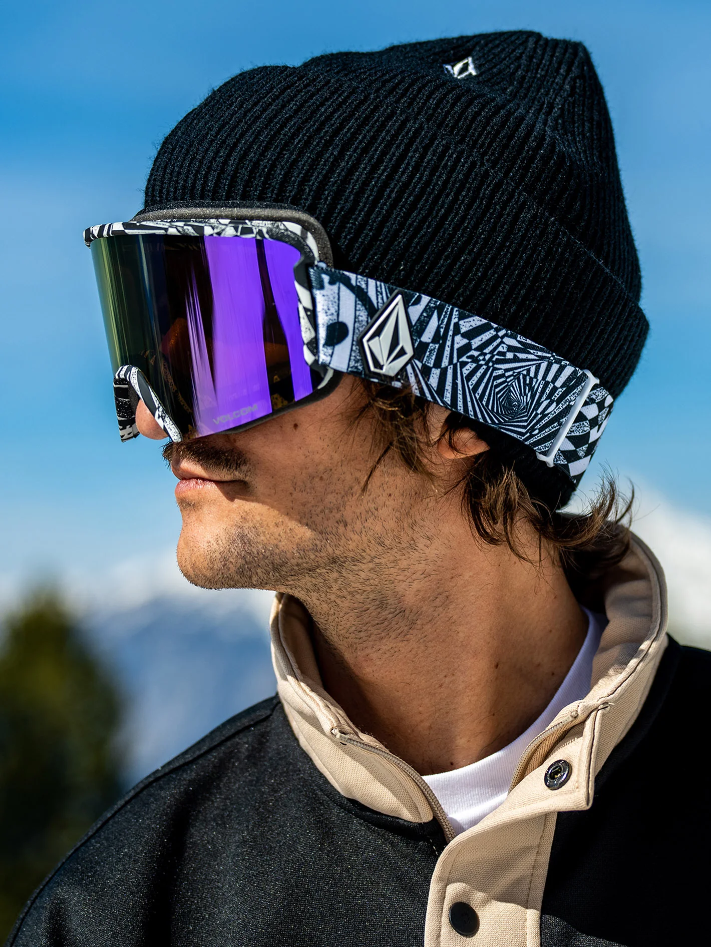 Garden Op Art Goggle (+ Bonus Lens - Yellow) - PURPLE CHROME - Image 2