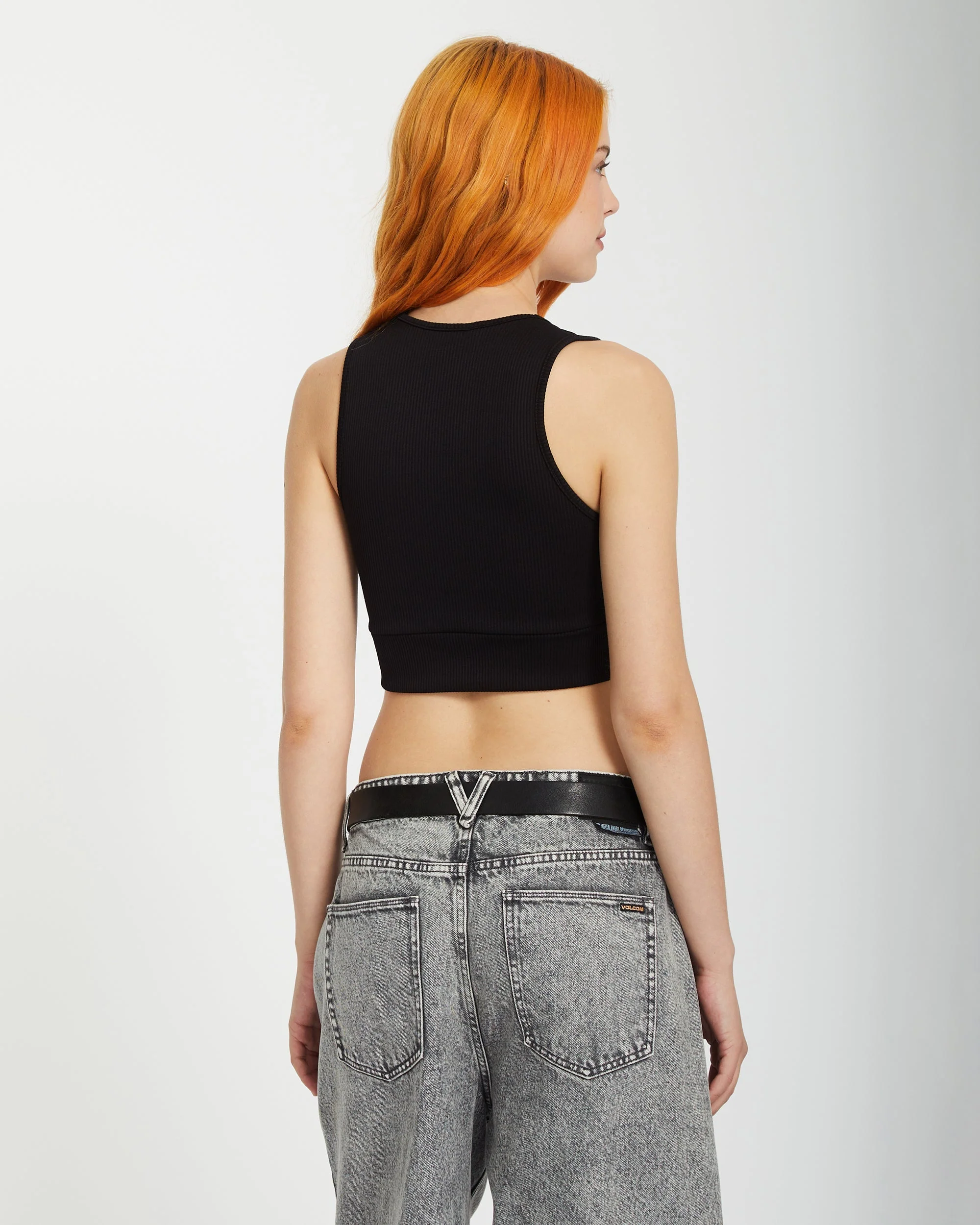 Gimmestank Rib Top - Black - Image 2