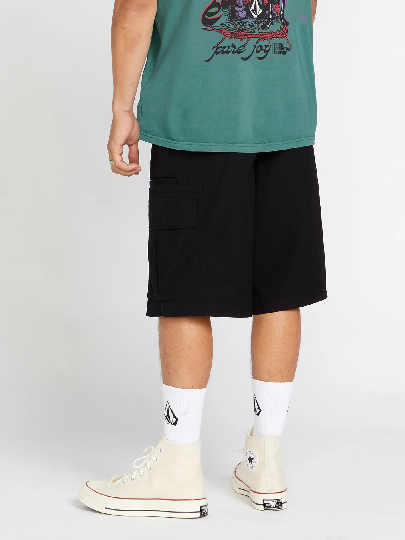 Grand Fang 22" Cargo Short - Black - Image 2