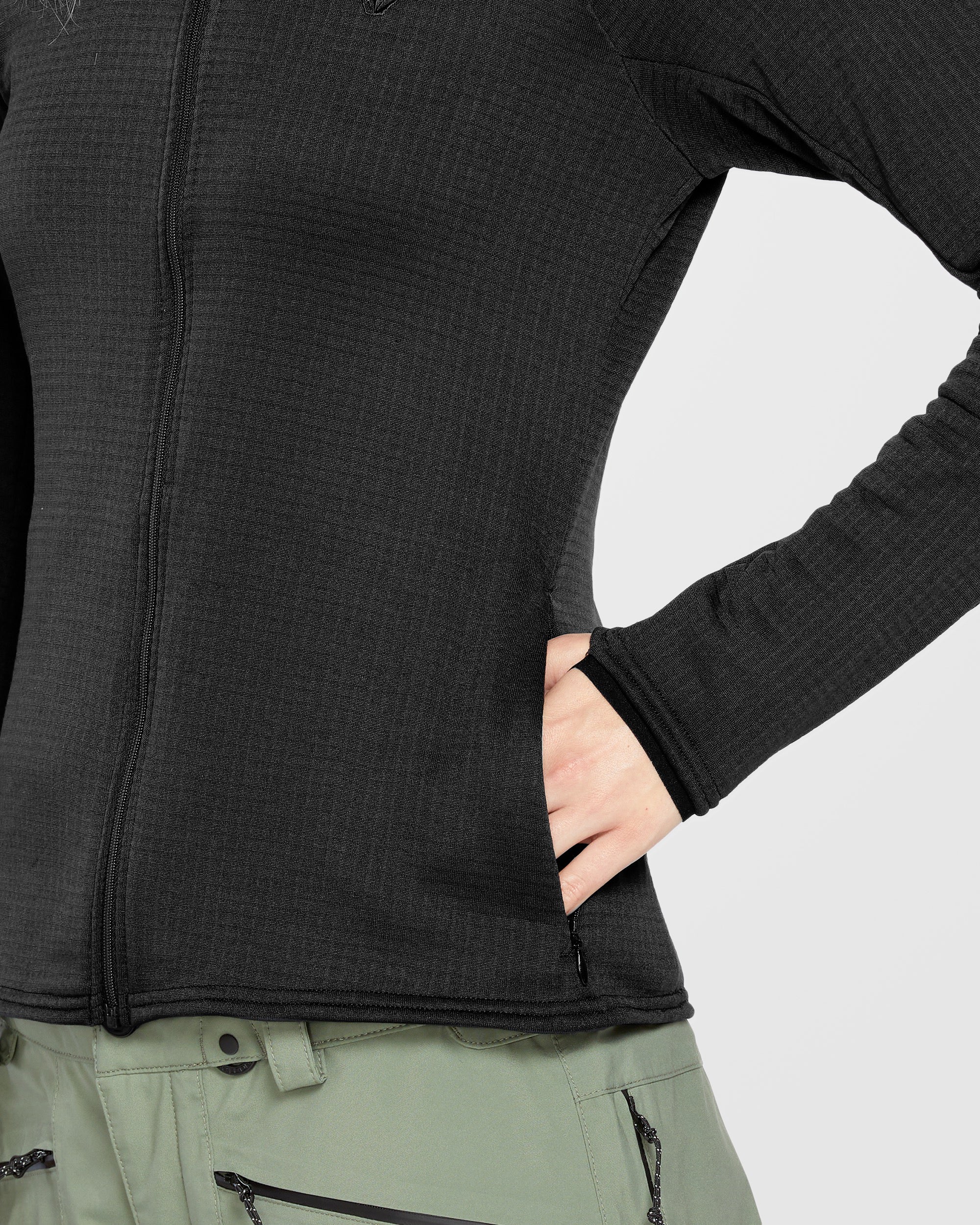 Gridlock Full Zip Sweatshirt - Black - Image 5