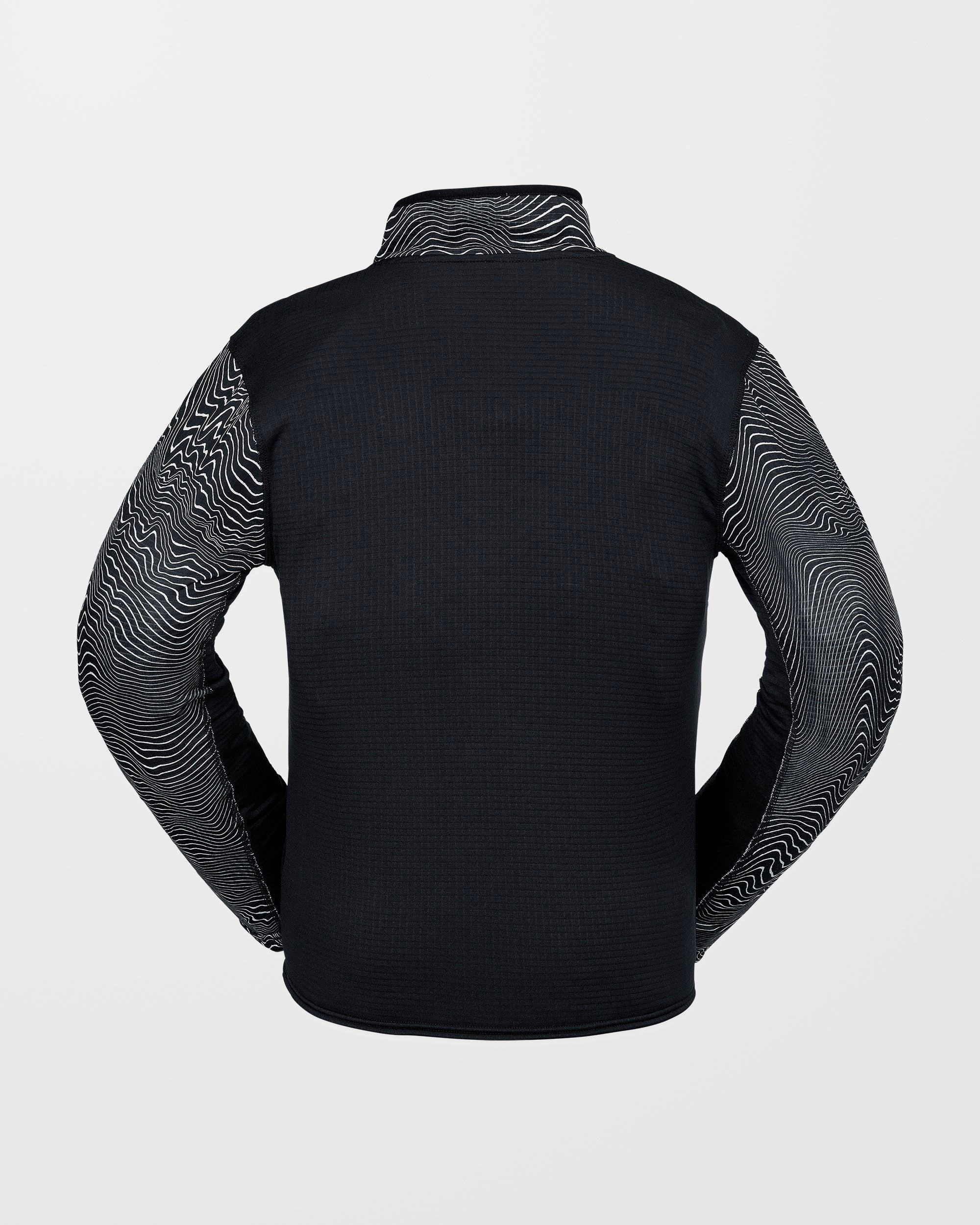 Gridlock Second Layer Fleece Sweatshirt - Black Print - Image 2