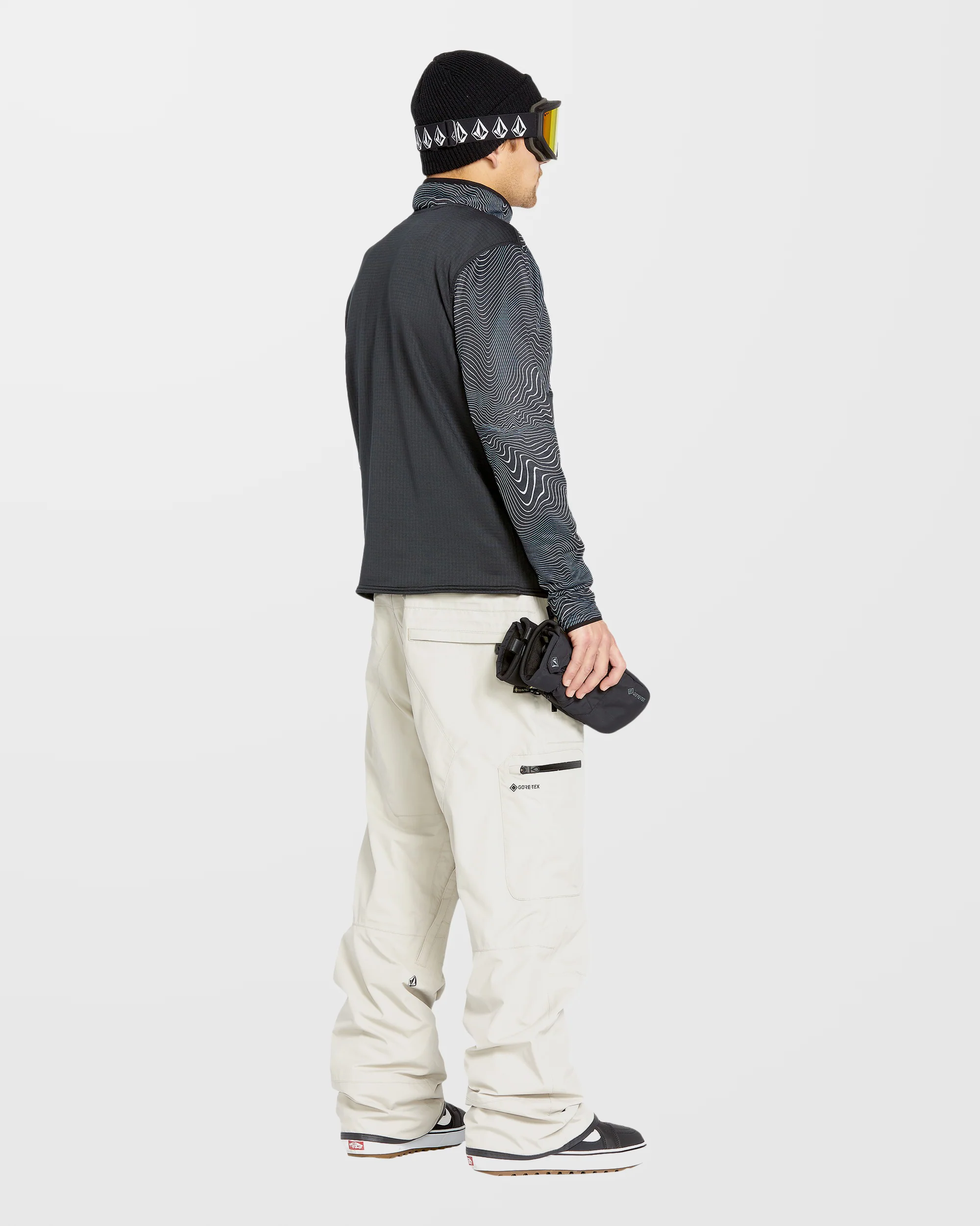 Gridlock Second Layer Fleece Sweatshirt - Black Print - Image 4