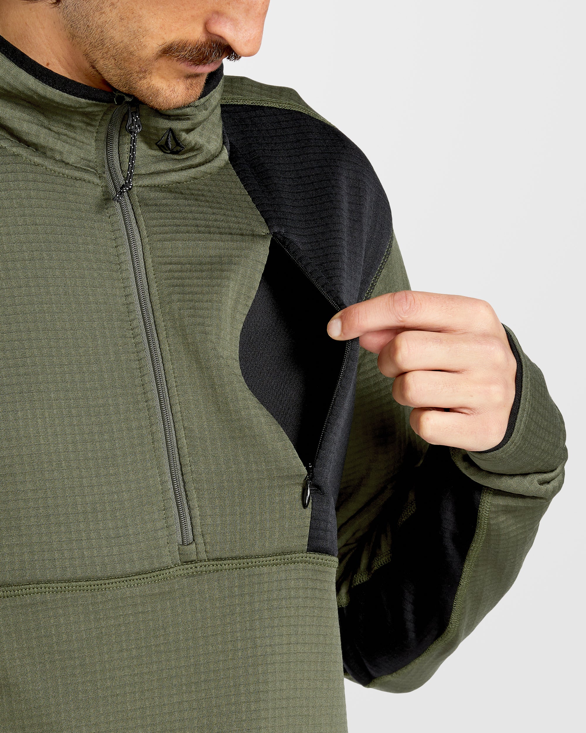 Gridlock Second Layer Fleece Sweatshirt - Ivy - Image 5