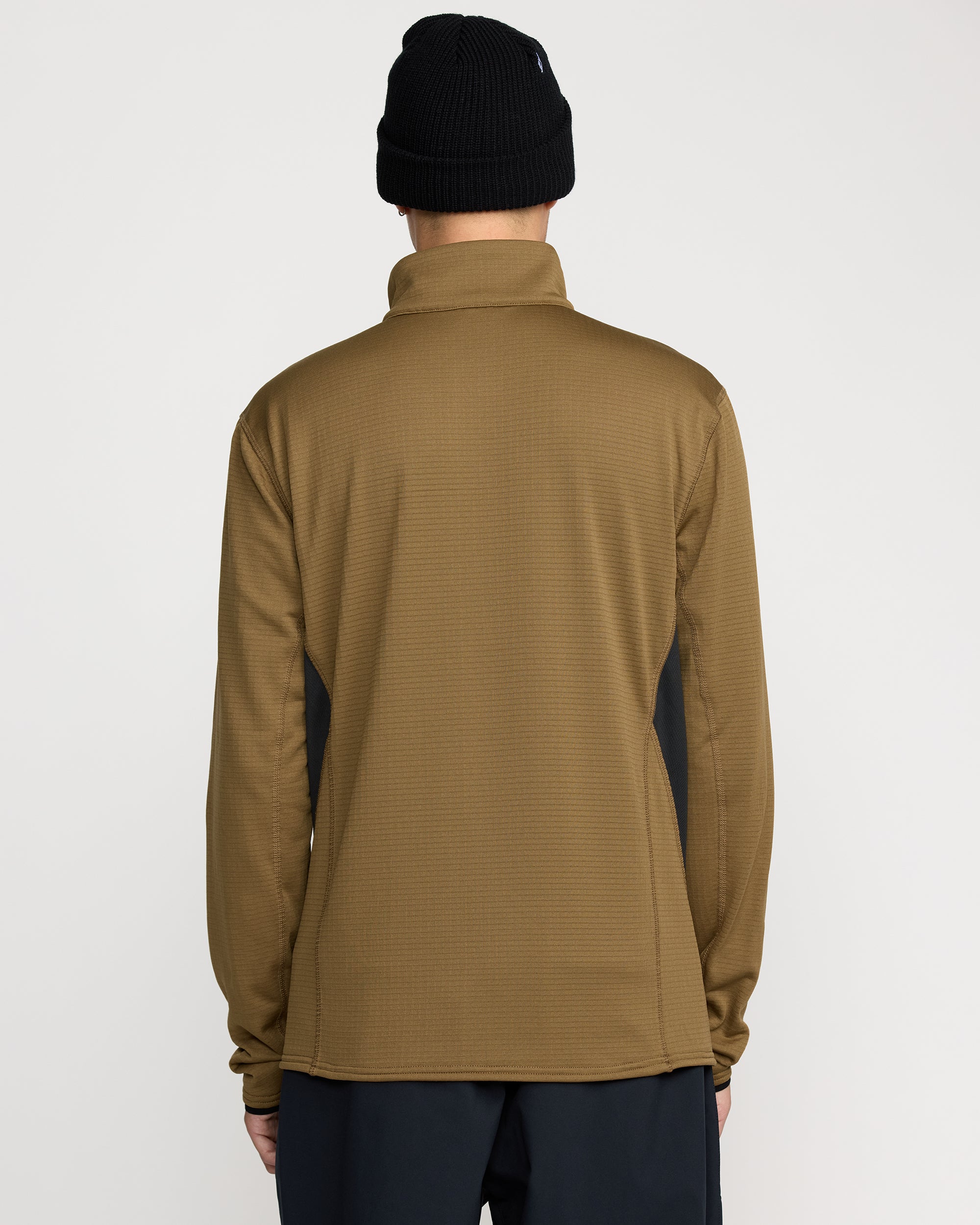 Gridlock Mock Neck Sweatshirt - Bronze - Image 2