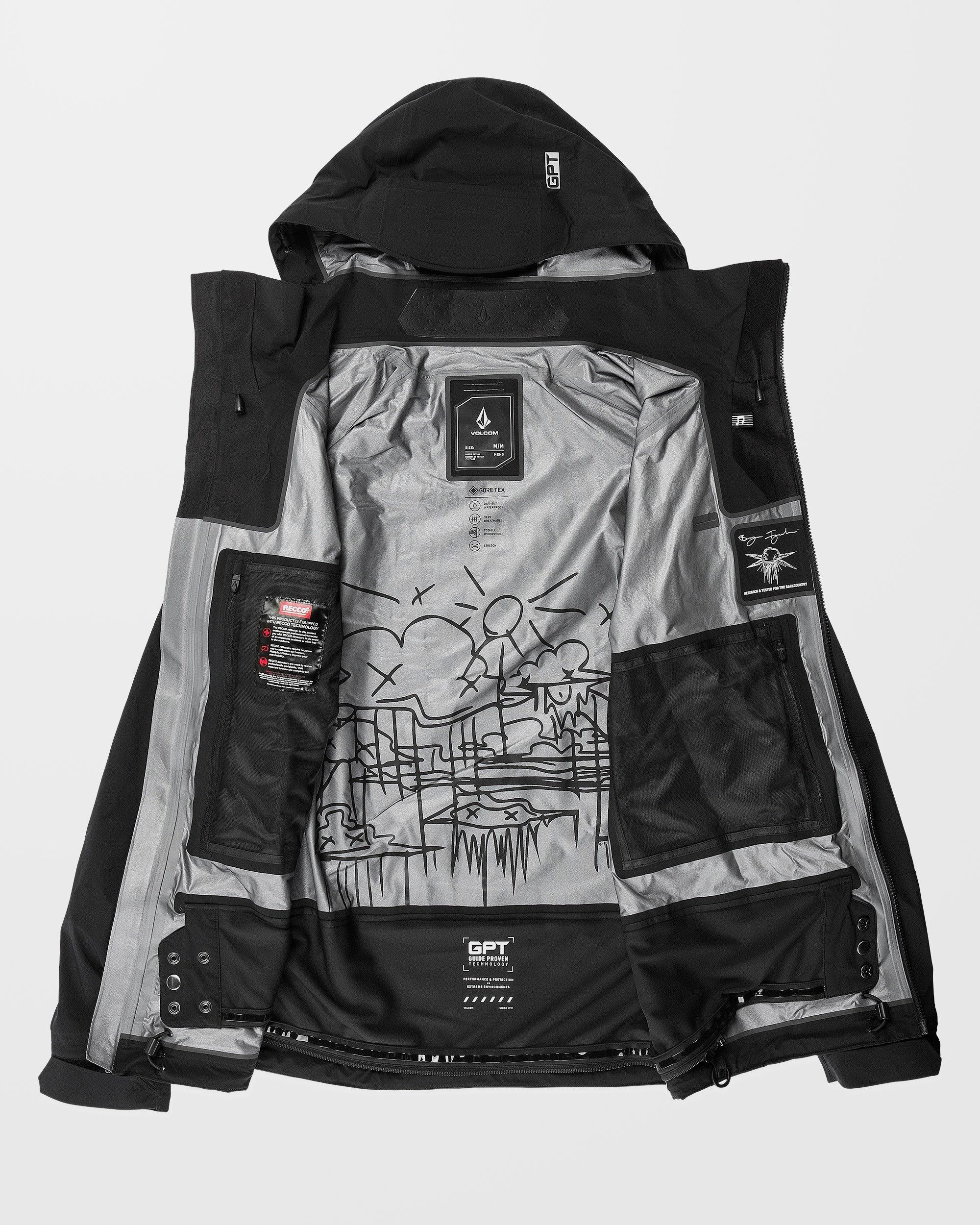 Guch Stretch Gore-Tex Jacket - Black - Image 3