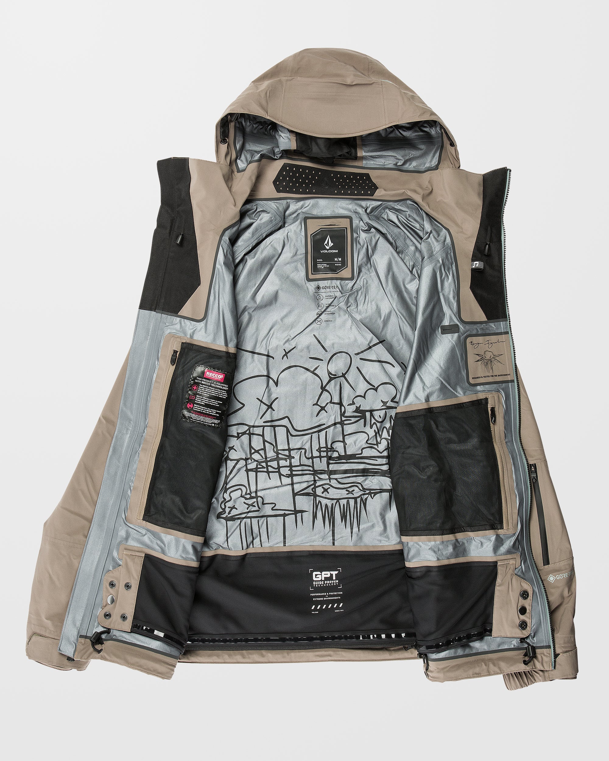 Guch Stretch Gore-Tex Jacket - Chestnut Brown - Image 3