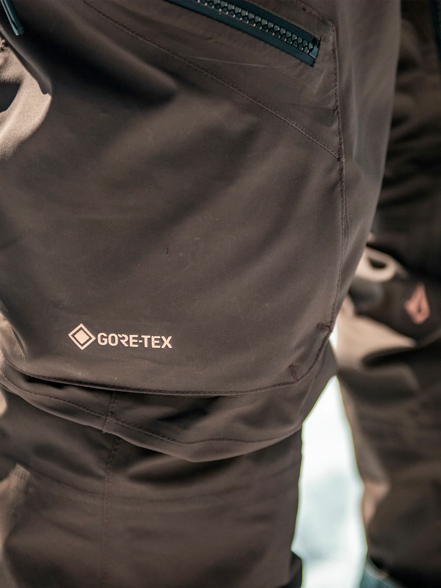 Guch Stretch Gore-Tex Trousers - BROWN - Image 5