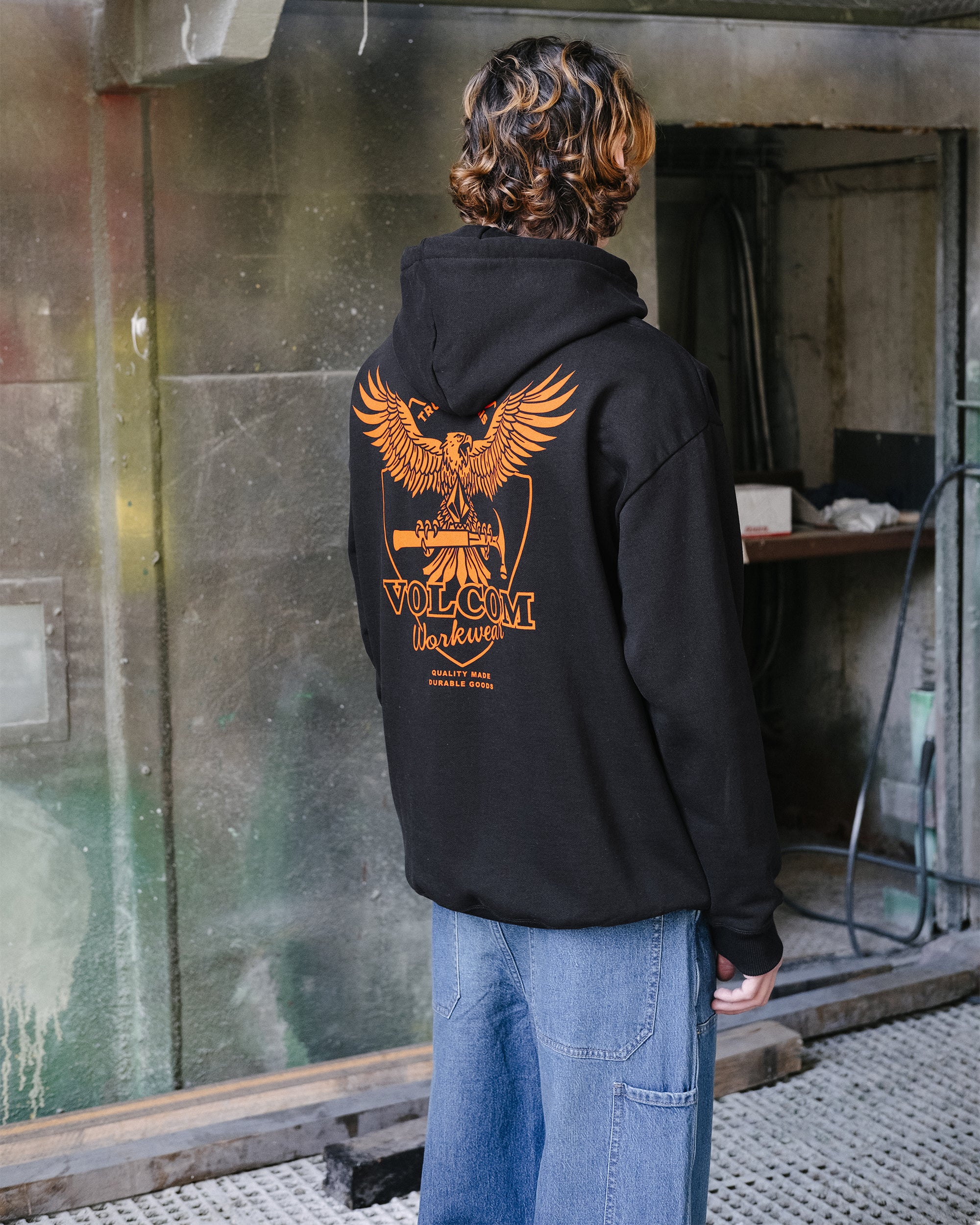 Hammered Hoodie - Black - Image 8