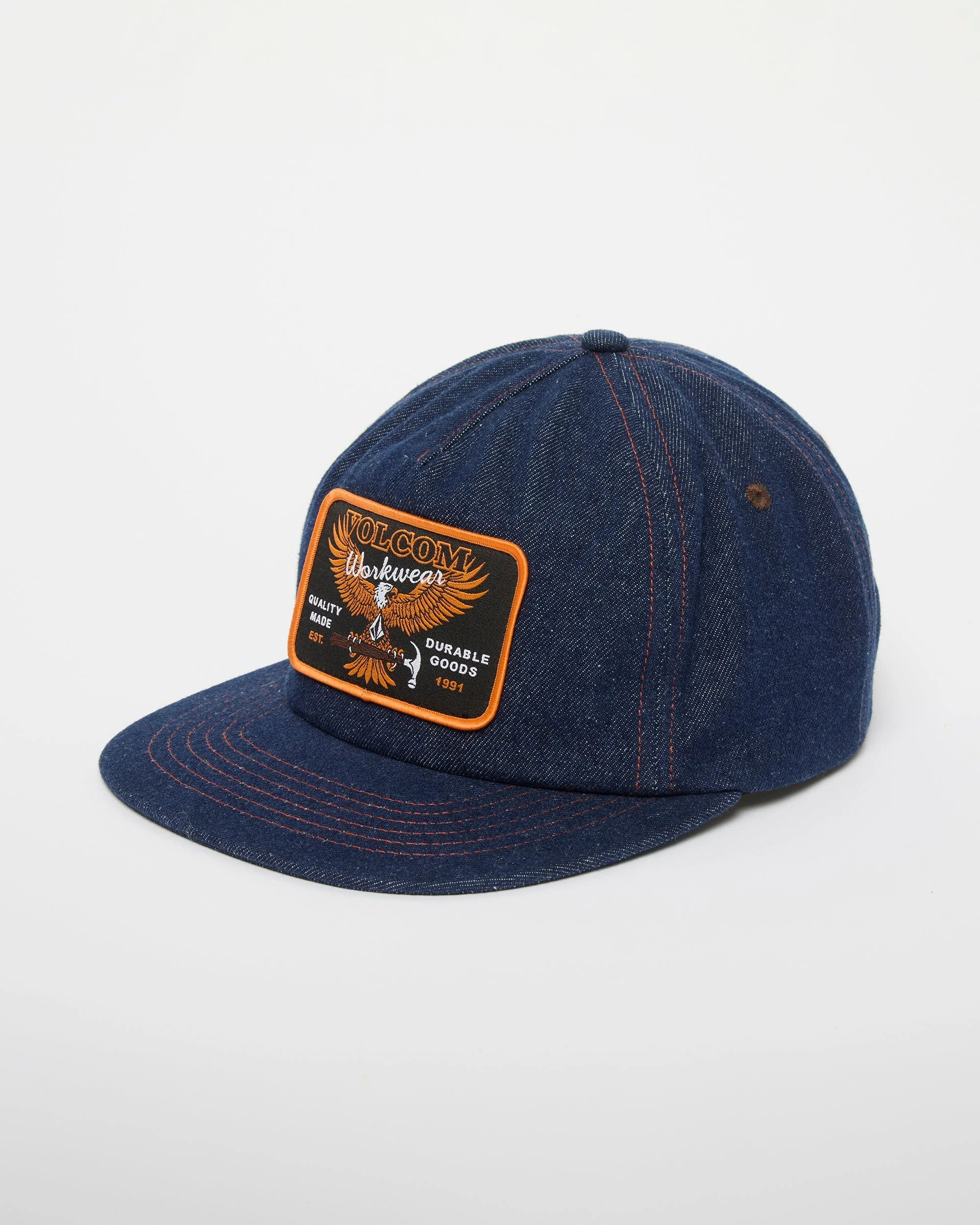 Hammered Workwear Cap - Dust Bowl Indigo