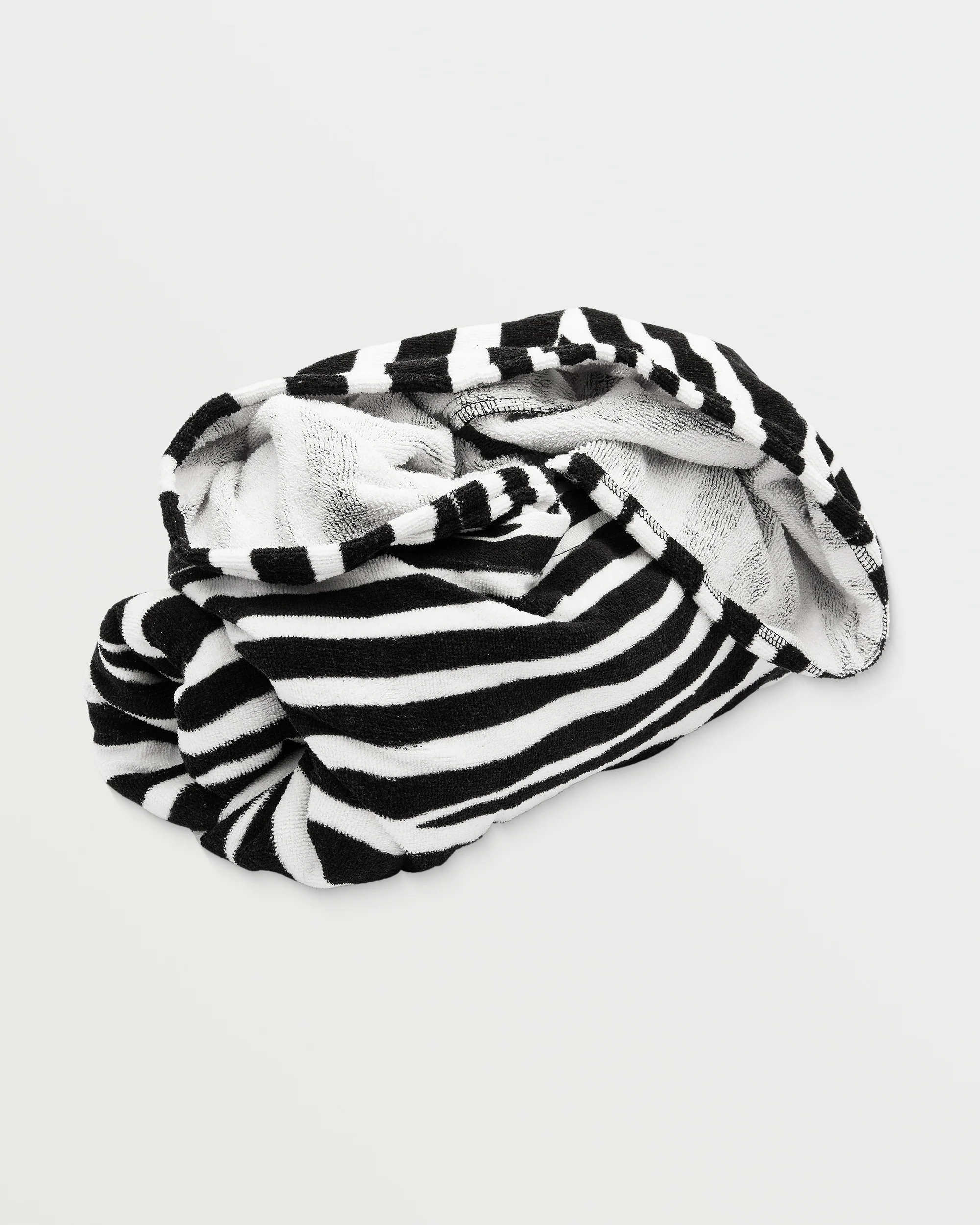 Hooded Changing Towel - WHITE BLACK - Image 2