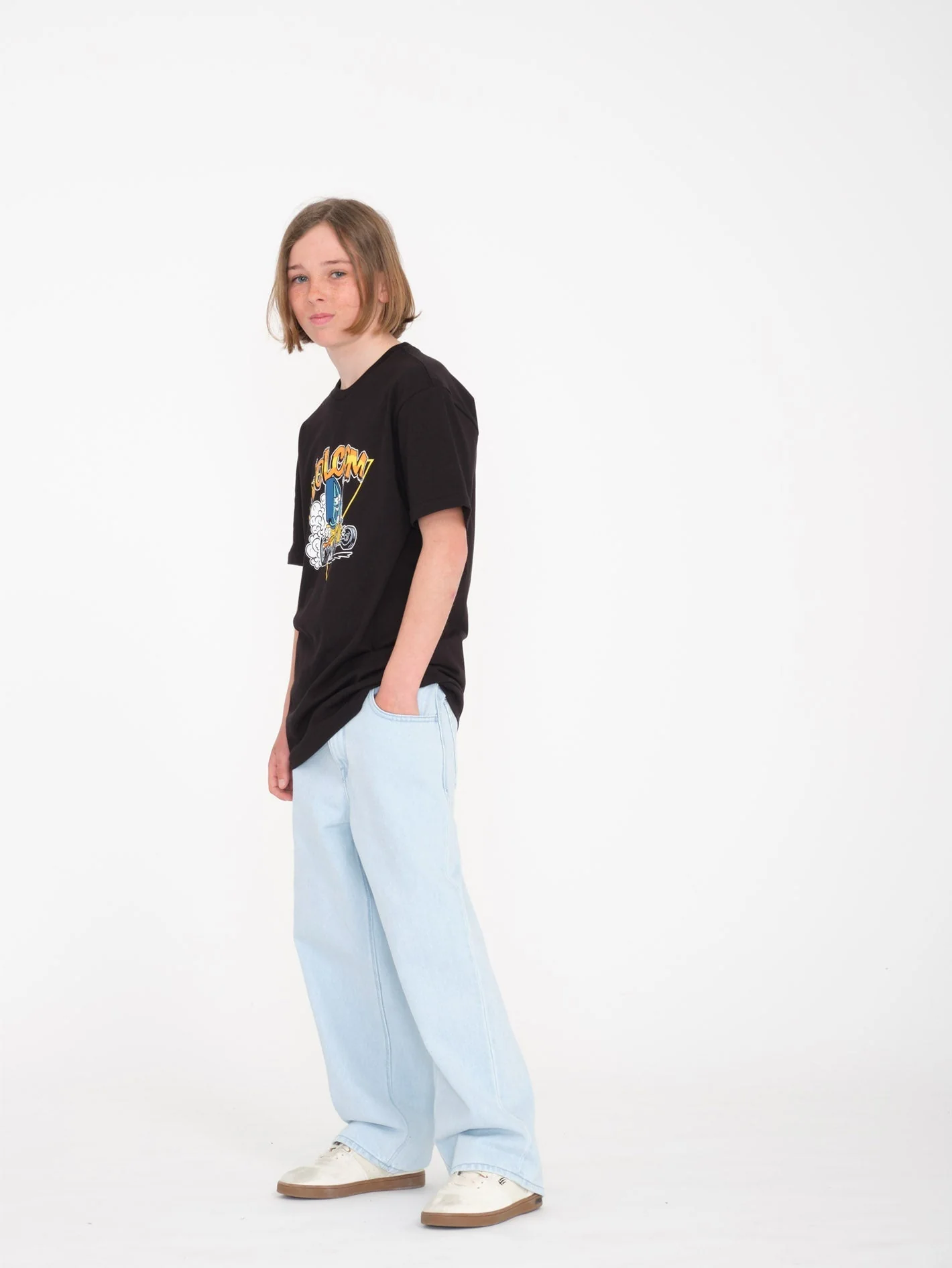 Hot Rodder T-Shirt - BLACK - (KIDS) - Image 3