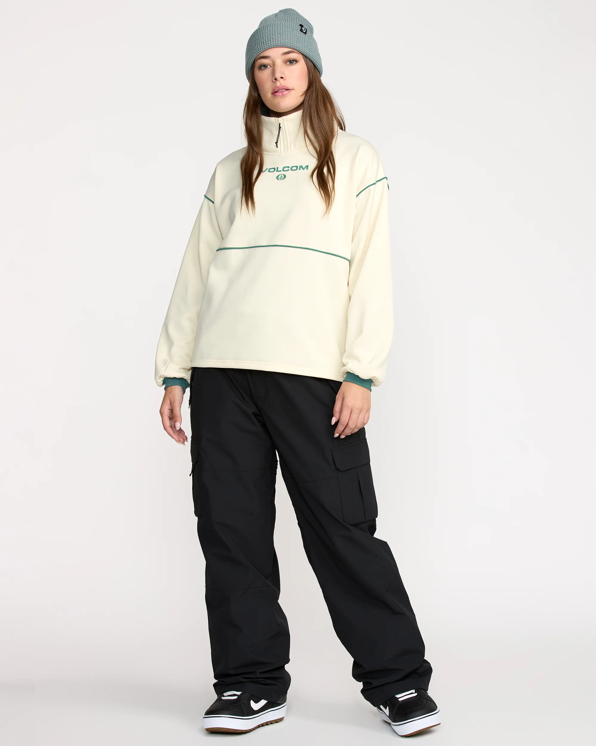 Hydro 1/4 Zip Sweatshirt - Bone - Image 3