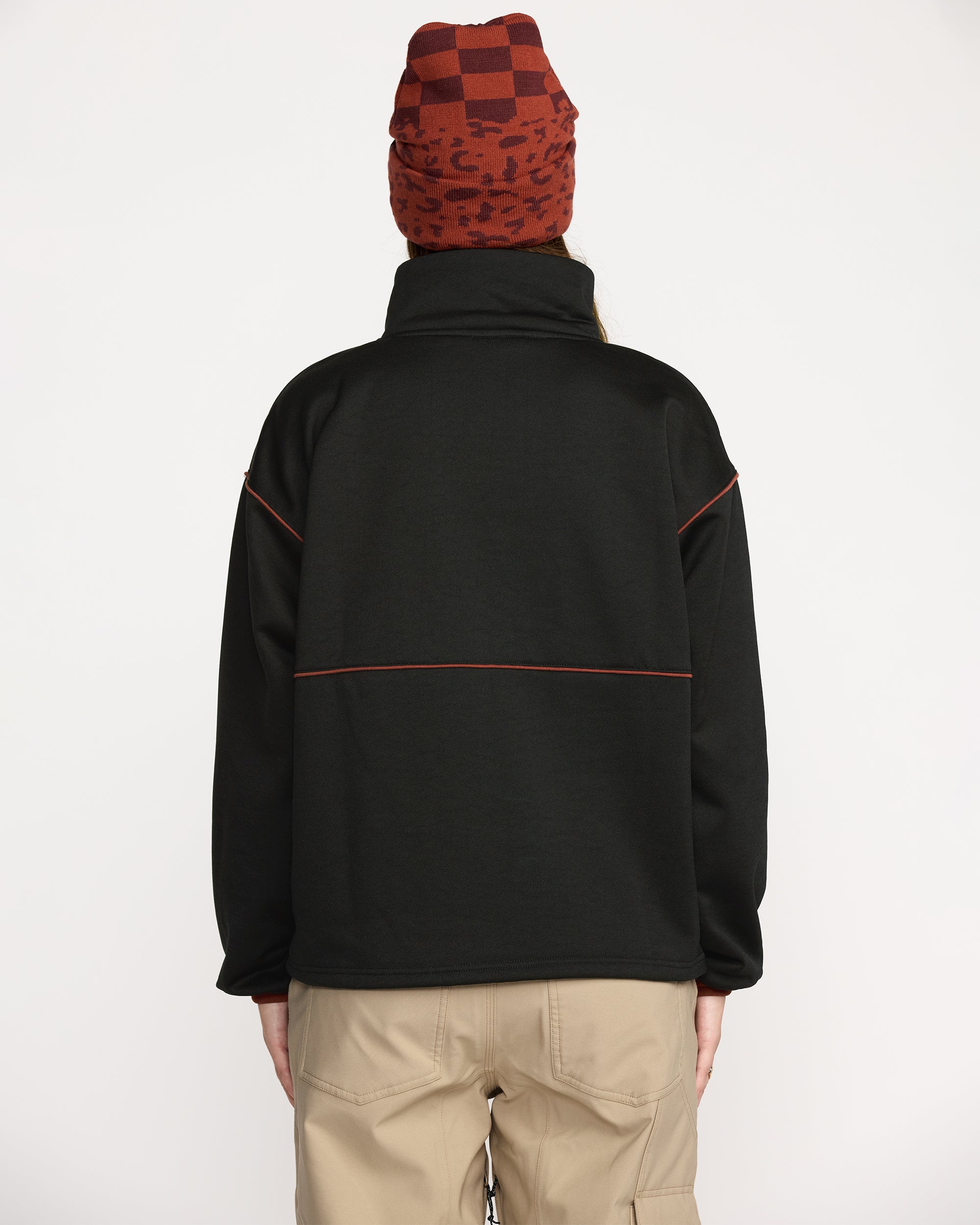 Hydro 1/4 Zip Sweatshirt - Black - Image 2