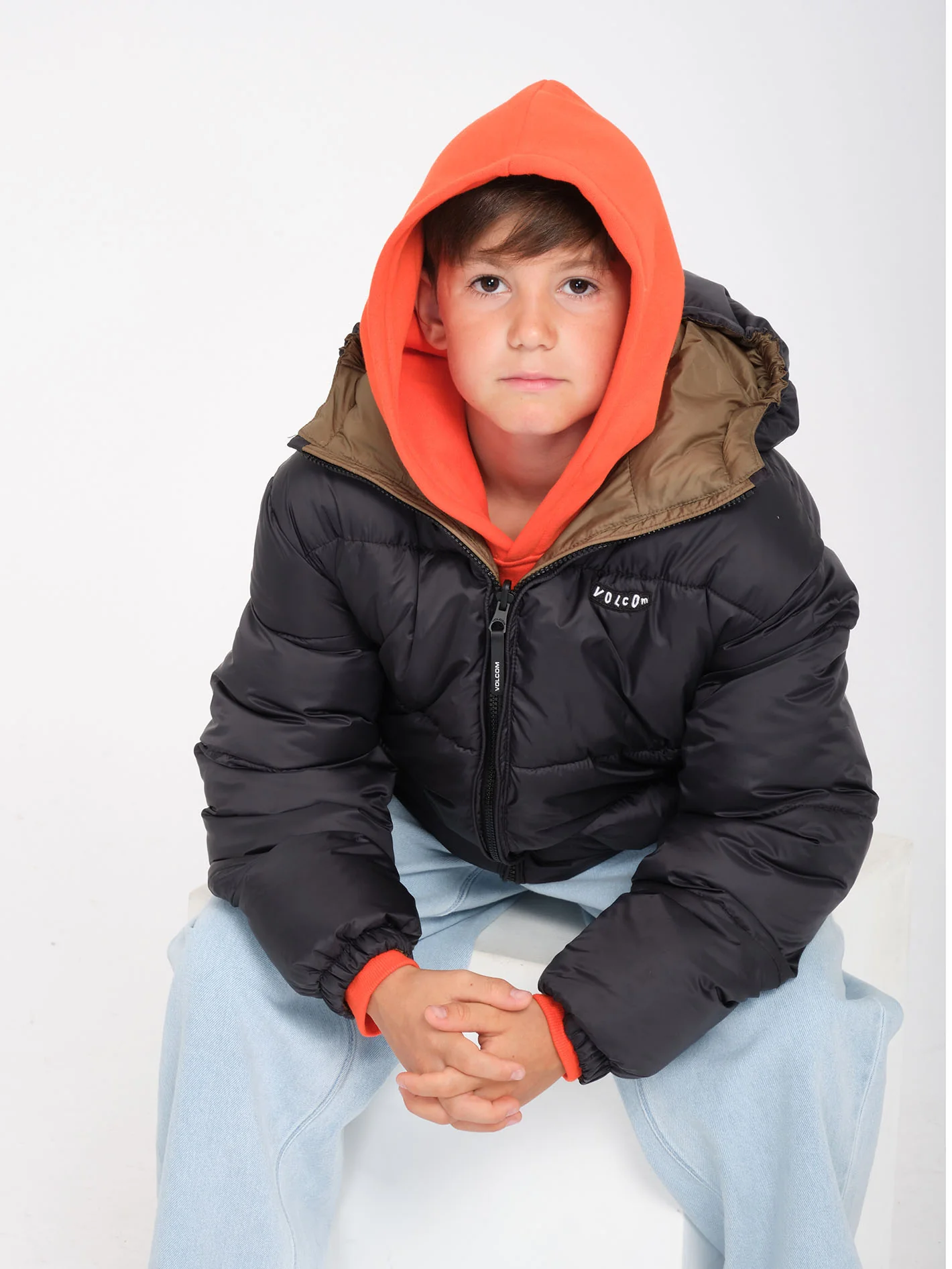 Iconic Puff Jacket (Reversible) - Black - (KIDS) - Image 4
