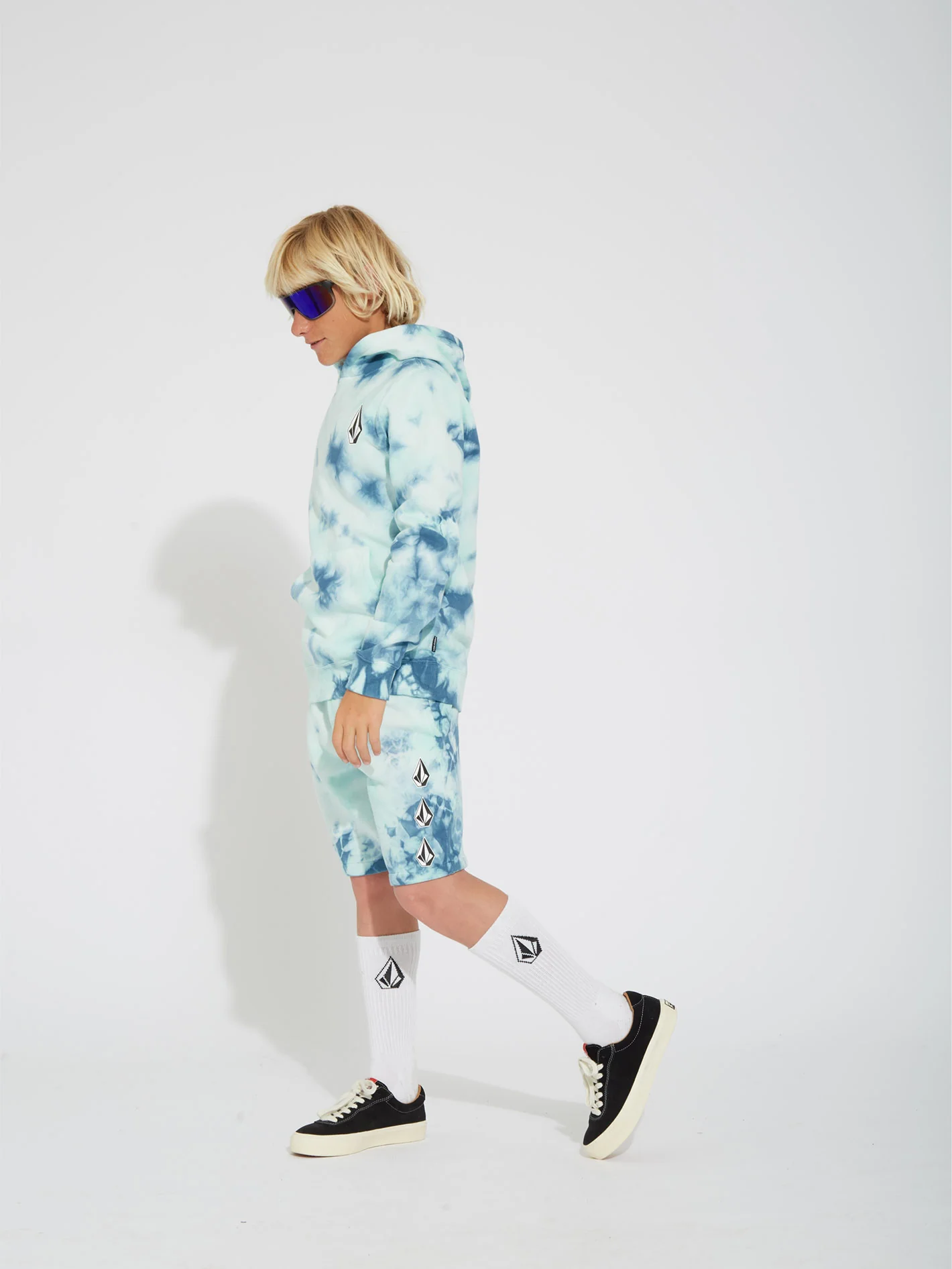 Iconic Stone Plus Hoodie - TEMPLE TEAL - (KIDS) - Image 8