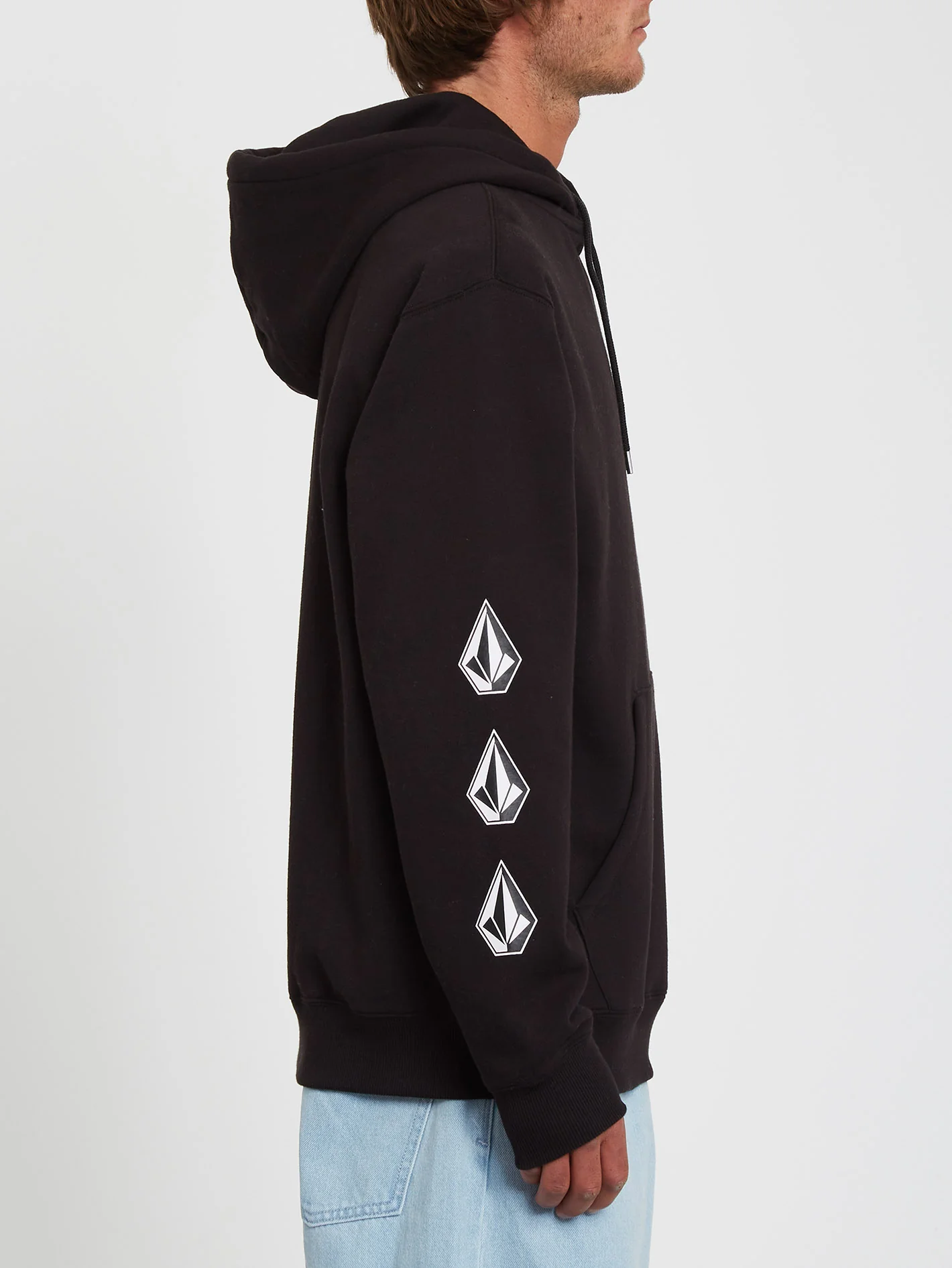 Iconic Stone Hoodie - BLACK - Image 3