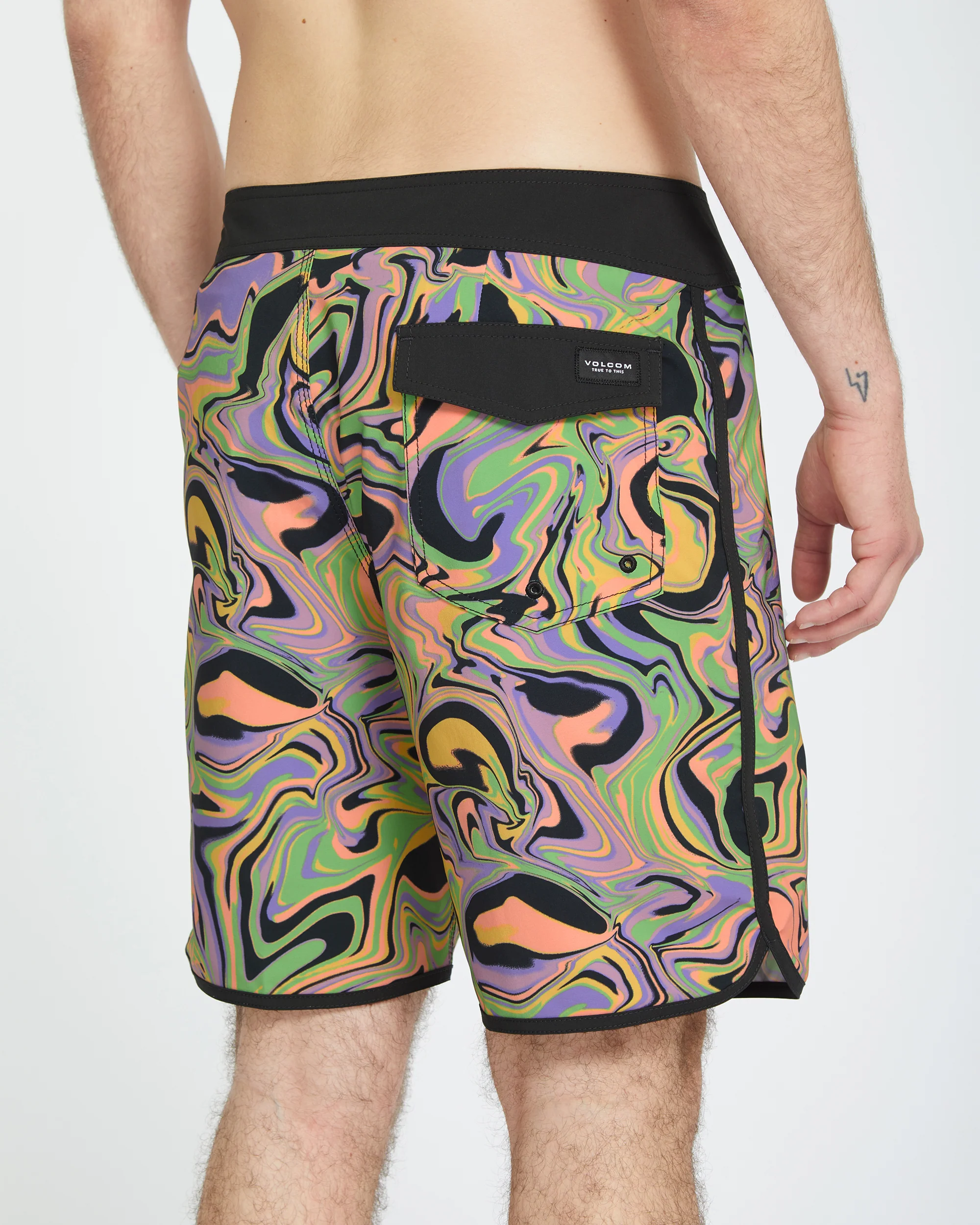 Infuse Scallop Mod 19" Boardshort - STEEL PURPLE - Image 4