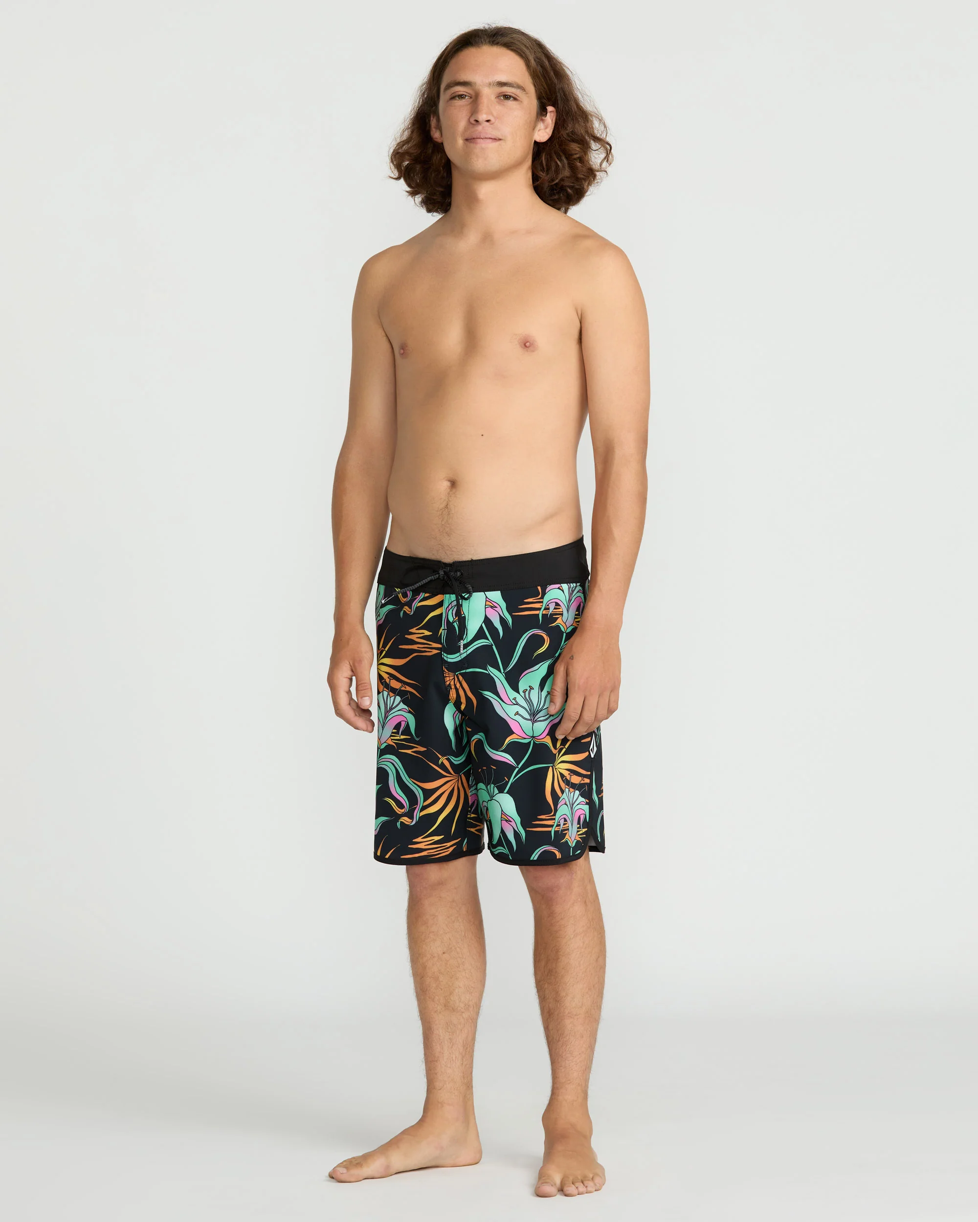 Infuse Scallop Mod 19" Boardshort - Black Green - Image 3