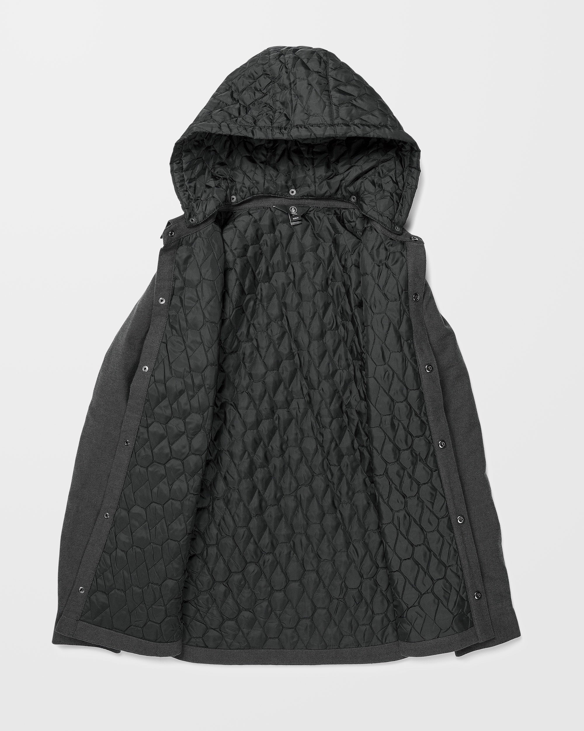 Insulated Riding Flannel Jacket - Heather Black - Image 4