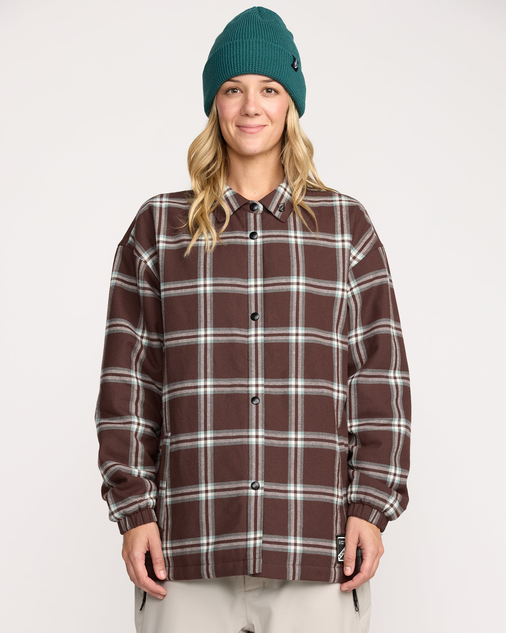 Insulated Riding Flannel Jacket - Oxblood